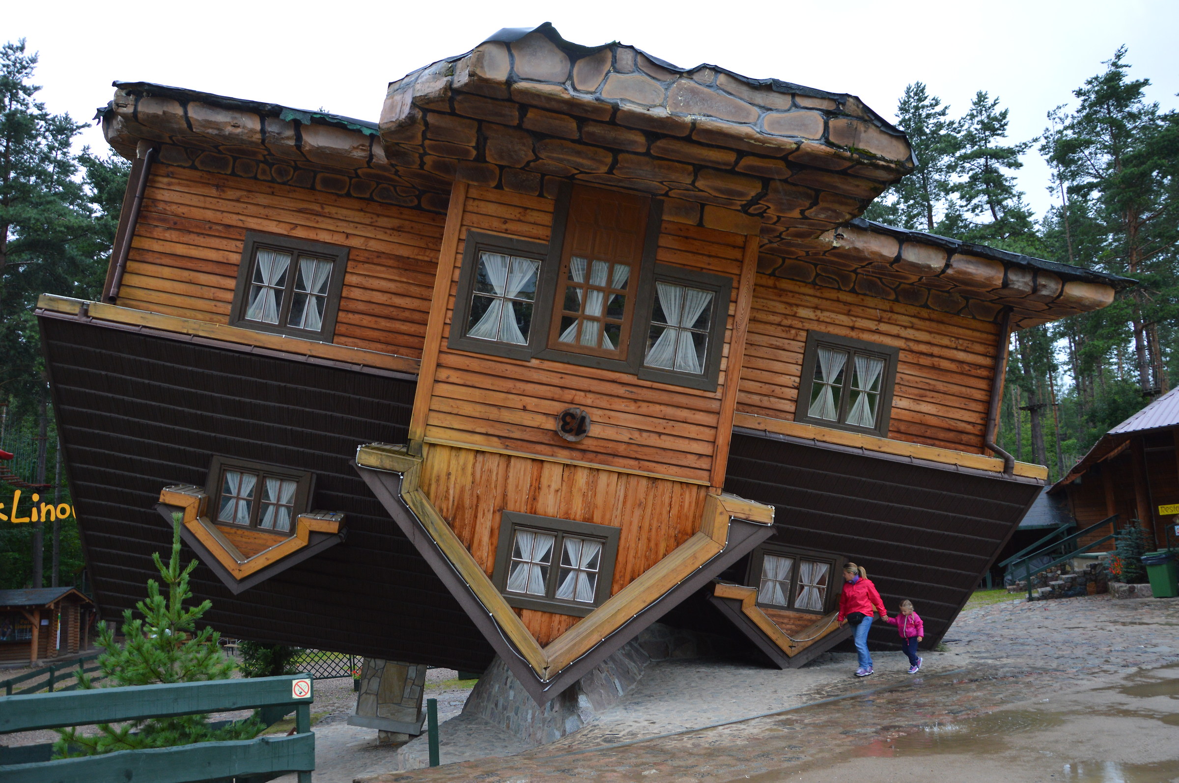 The house upside down