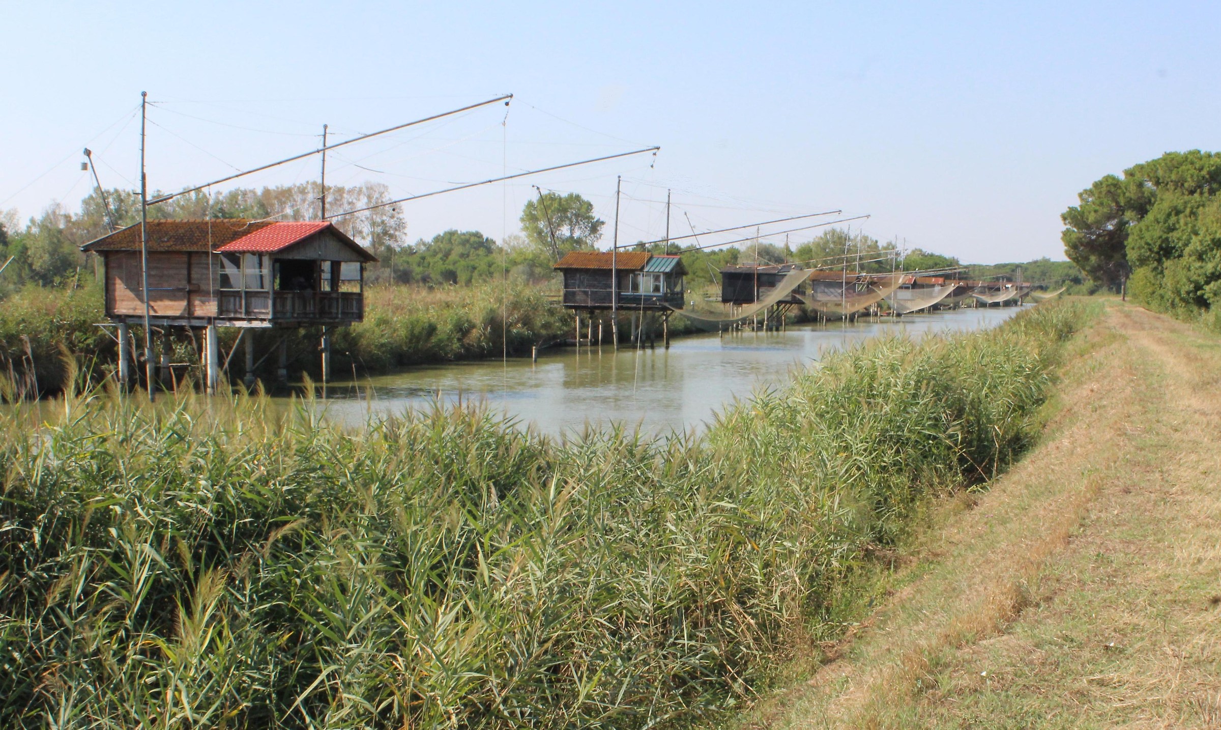 Fishing huts on Bevano