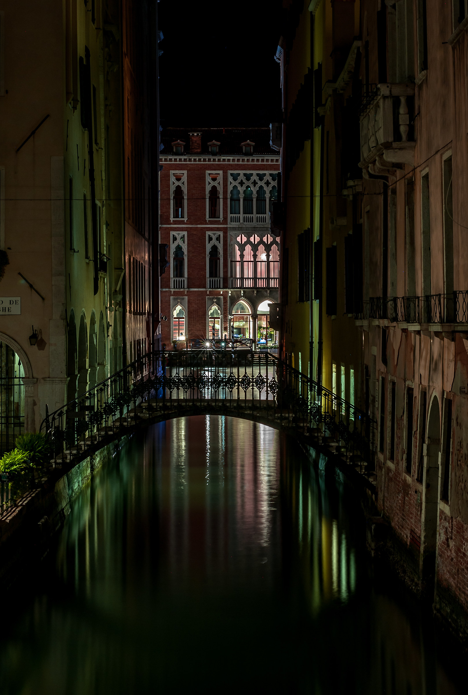 Bridge in silhouette ....