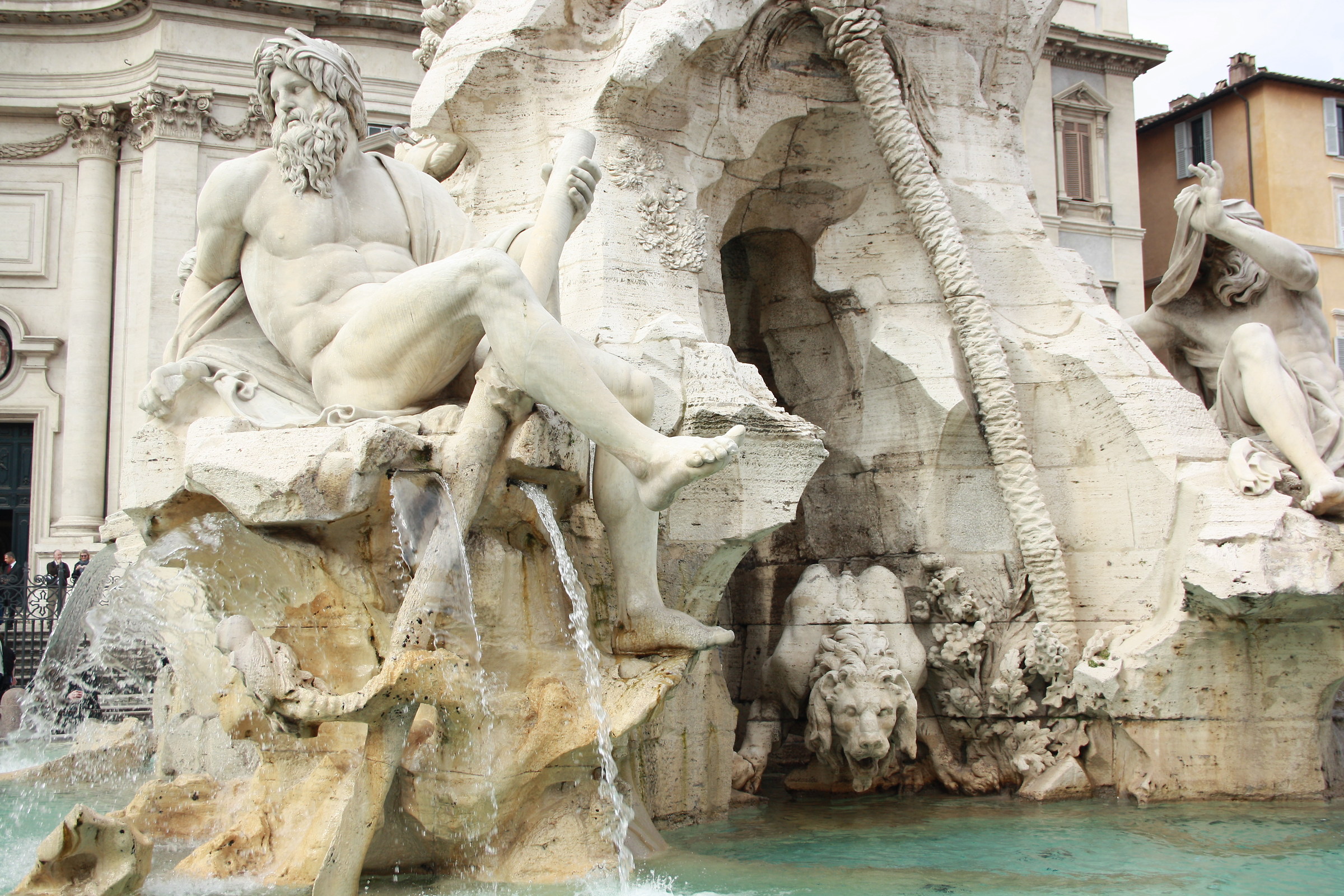 Fontana dei Quattro Fiumi - il Gange