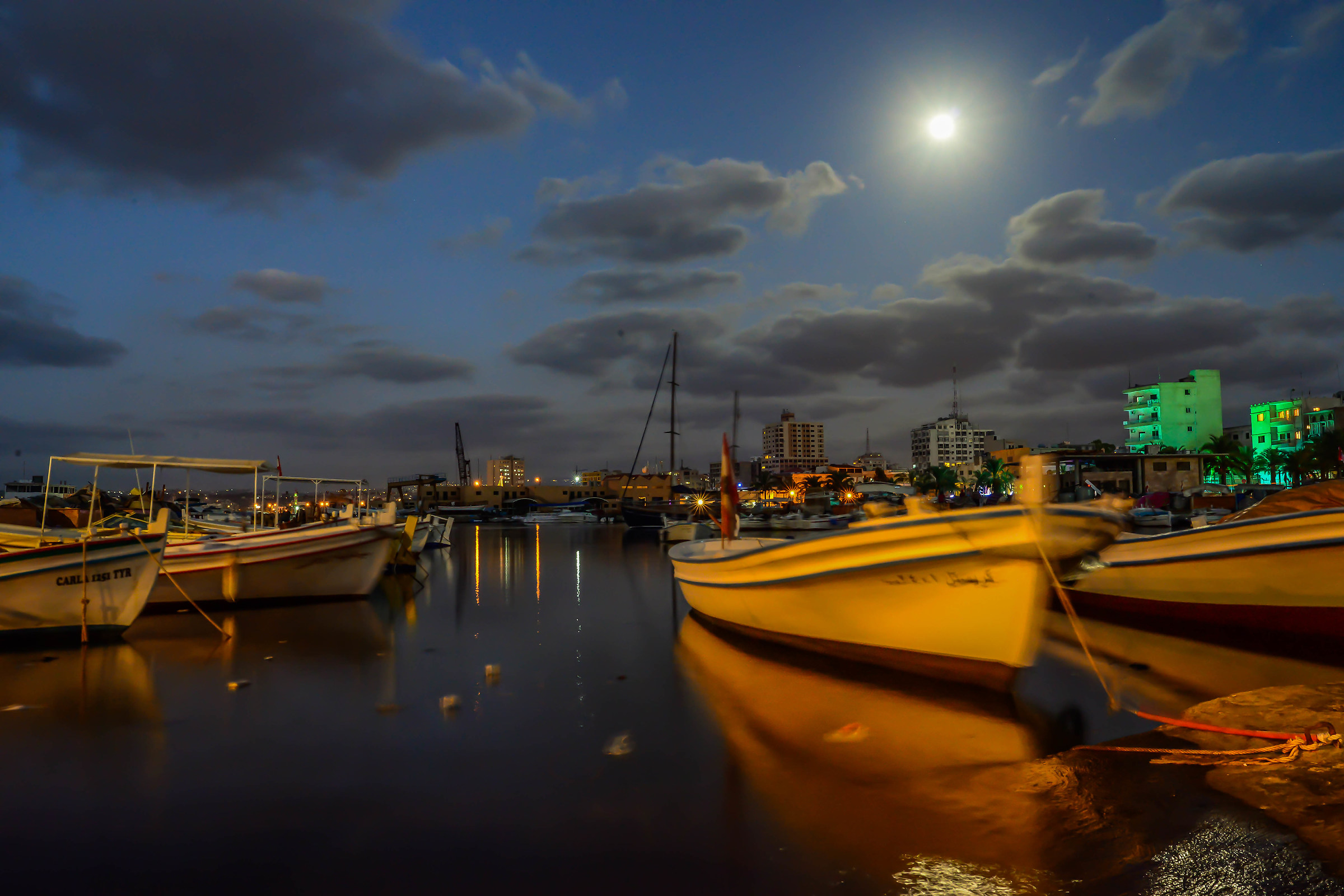 Tyr Port at Night