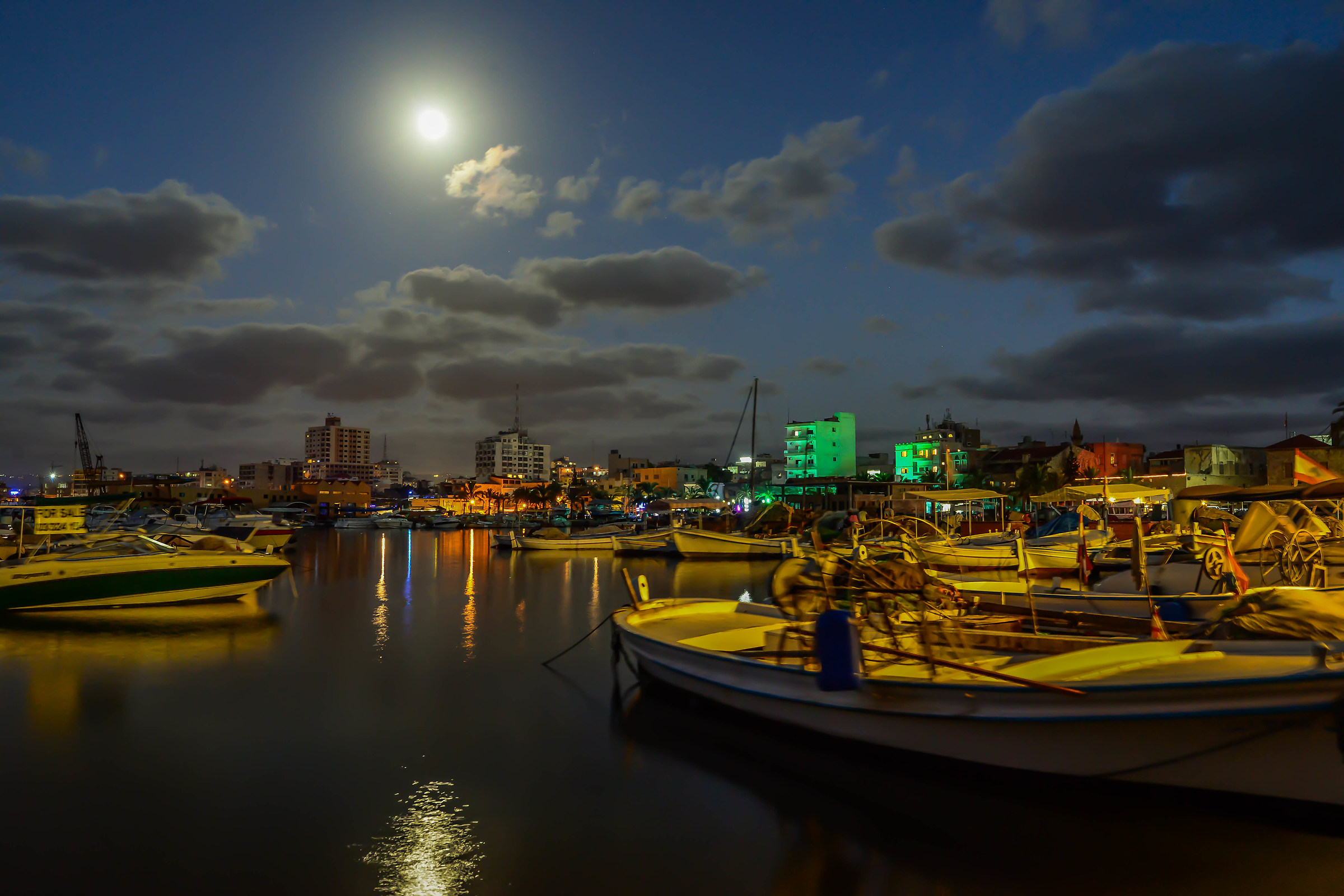 Tyr Port at Night