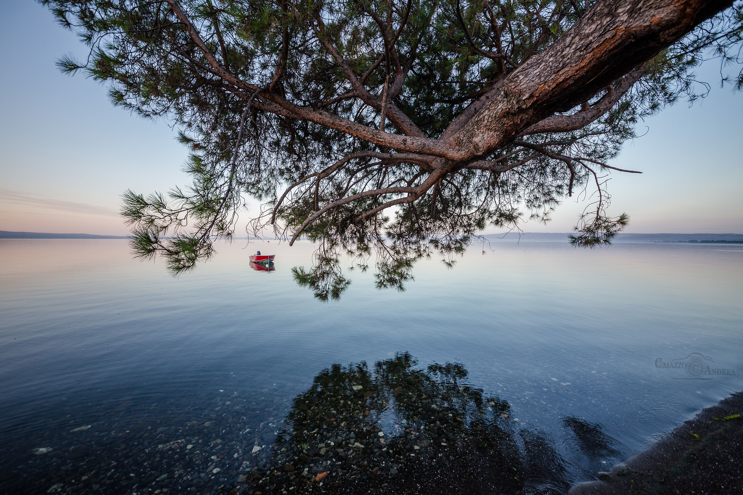 The dawn near the banks of Lake Bolsena