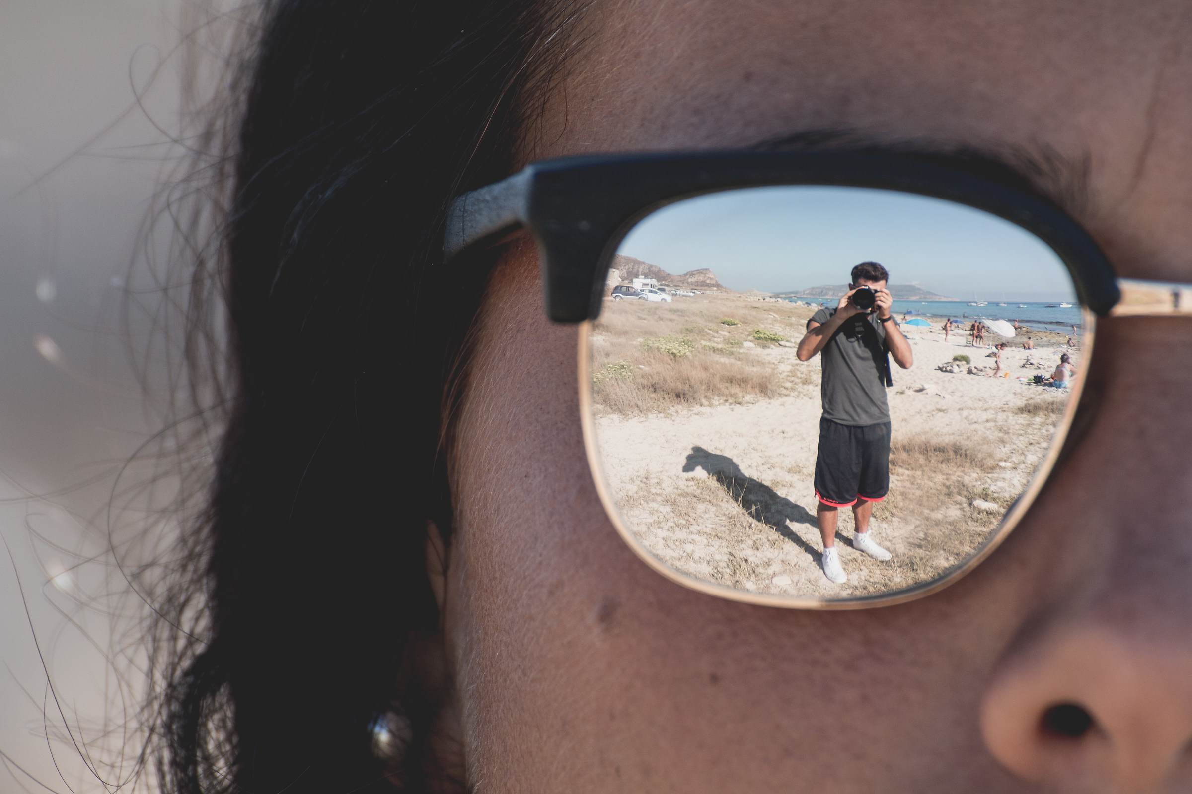 Mirror reflection though ..