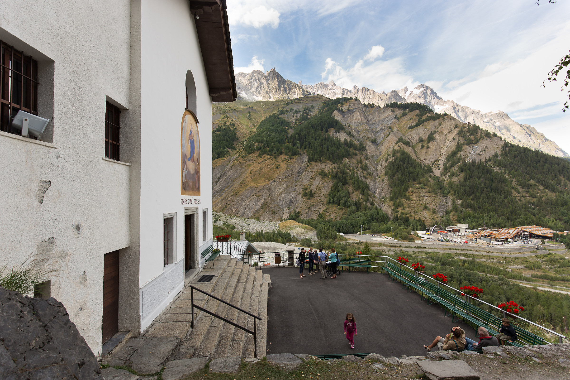 Notre dame de Guerison and entrance Tunnel M. White