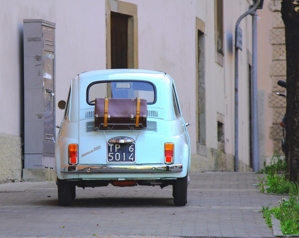 La 500 con la valigia