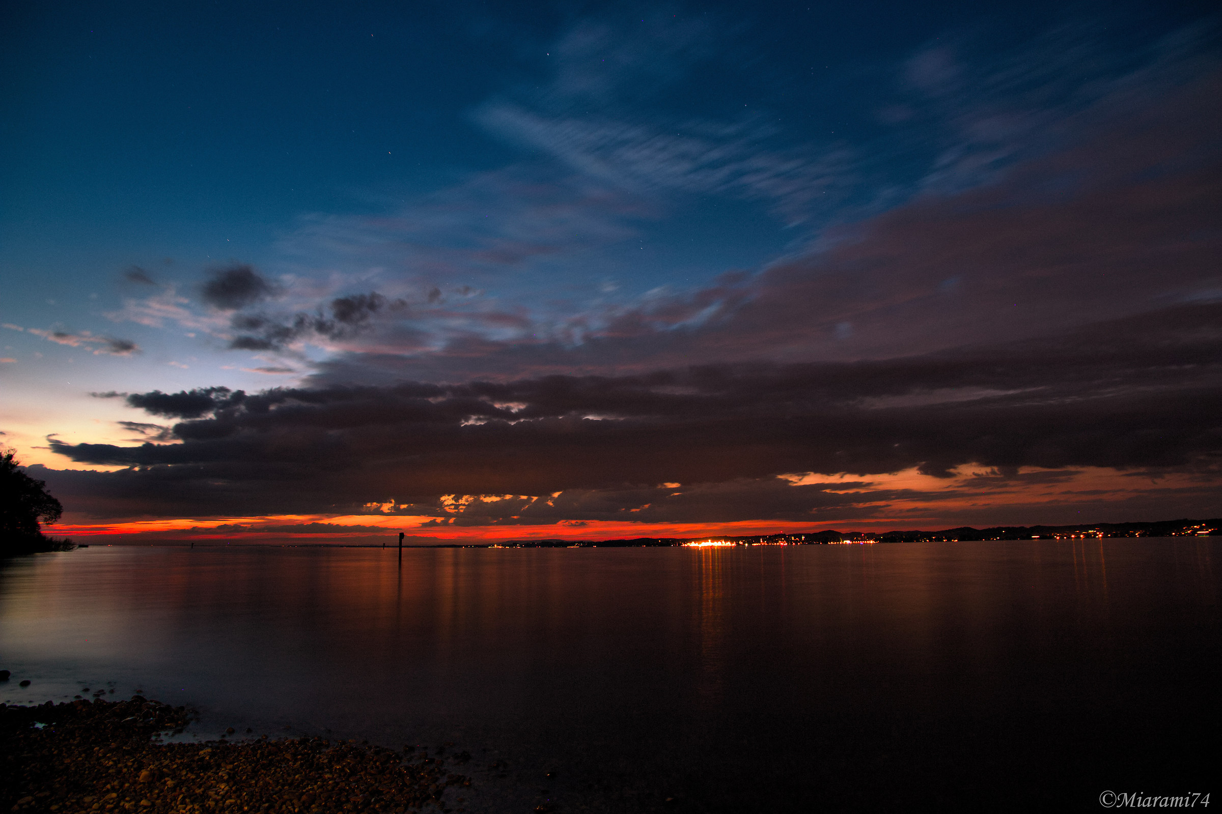 Sunset in Bregenz Bodensee