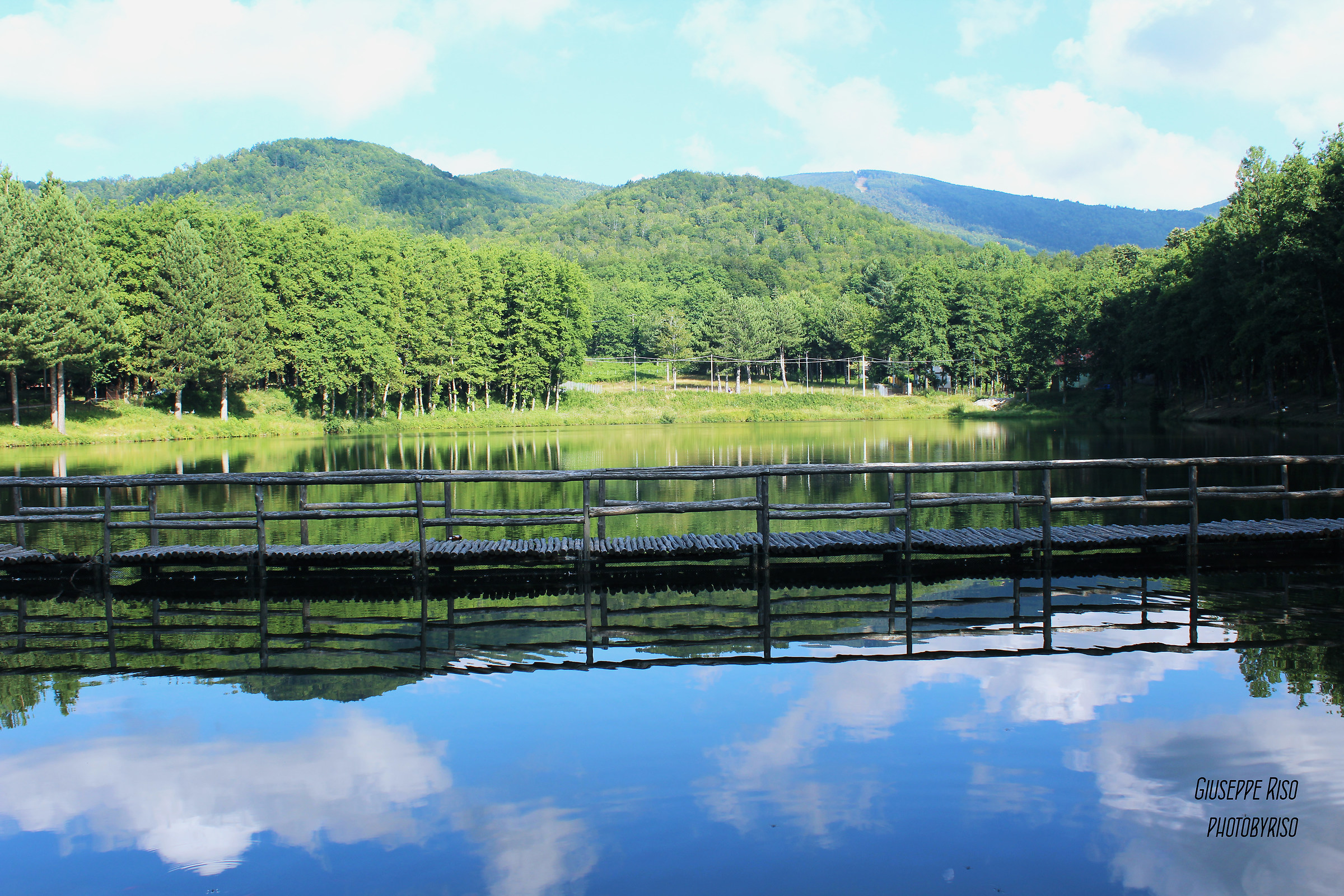 The sky in the water.