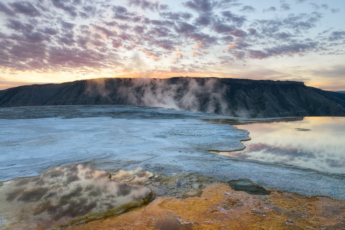 Yellowstone Sunrise - Mammoth Hot Springs