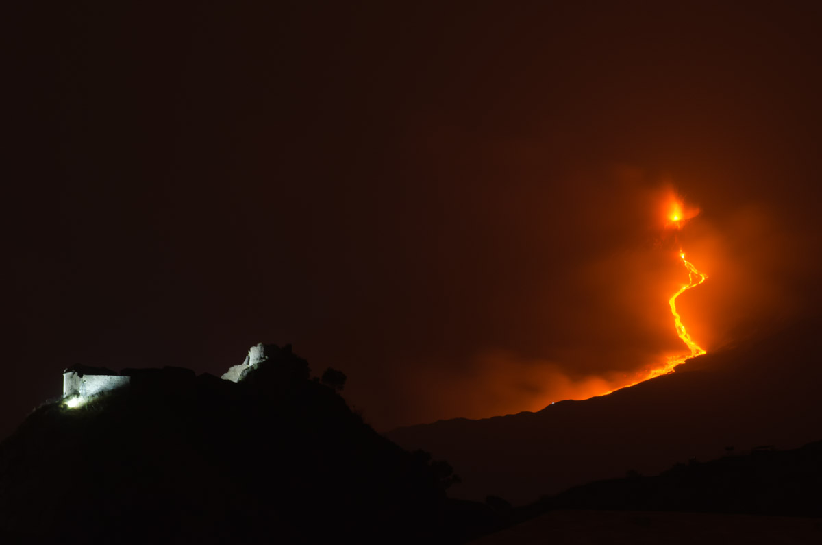 Etna and the castle