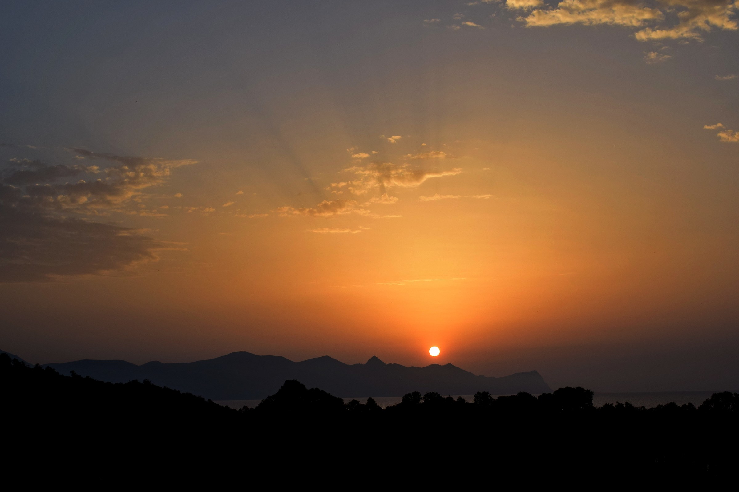 Sunset of Balestrate.