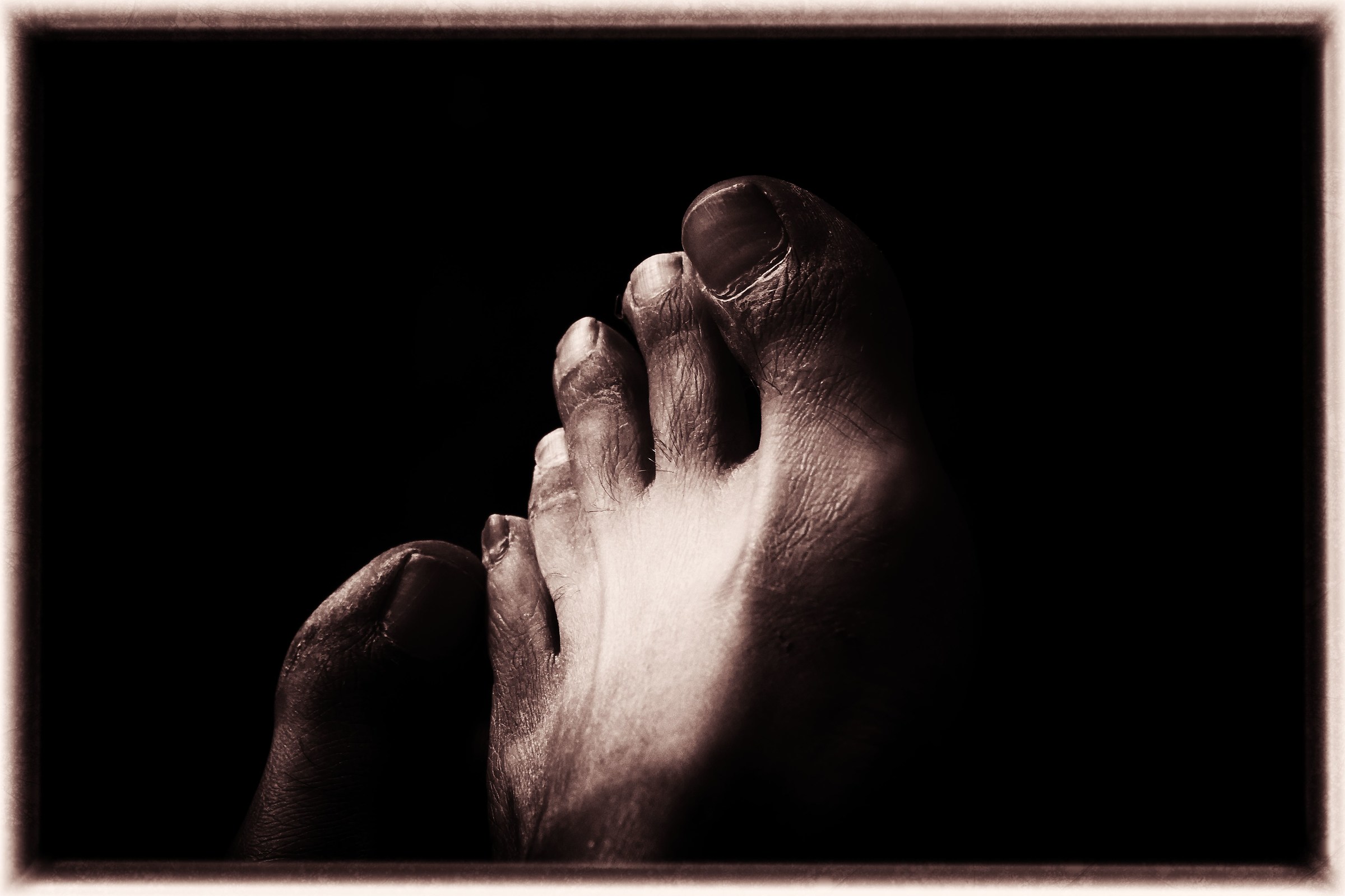 I'll have 'tired feet and naked