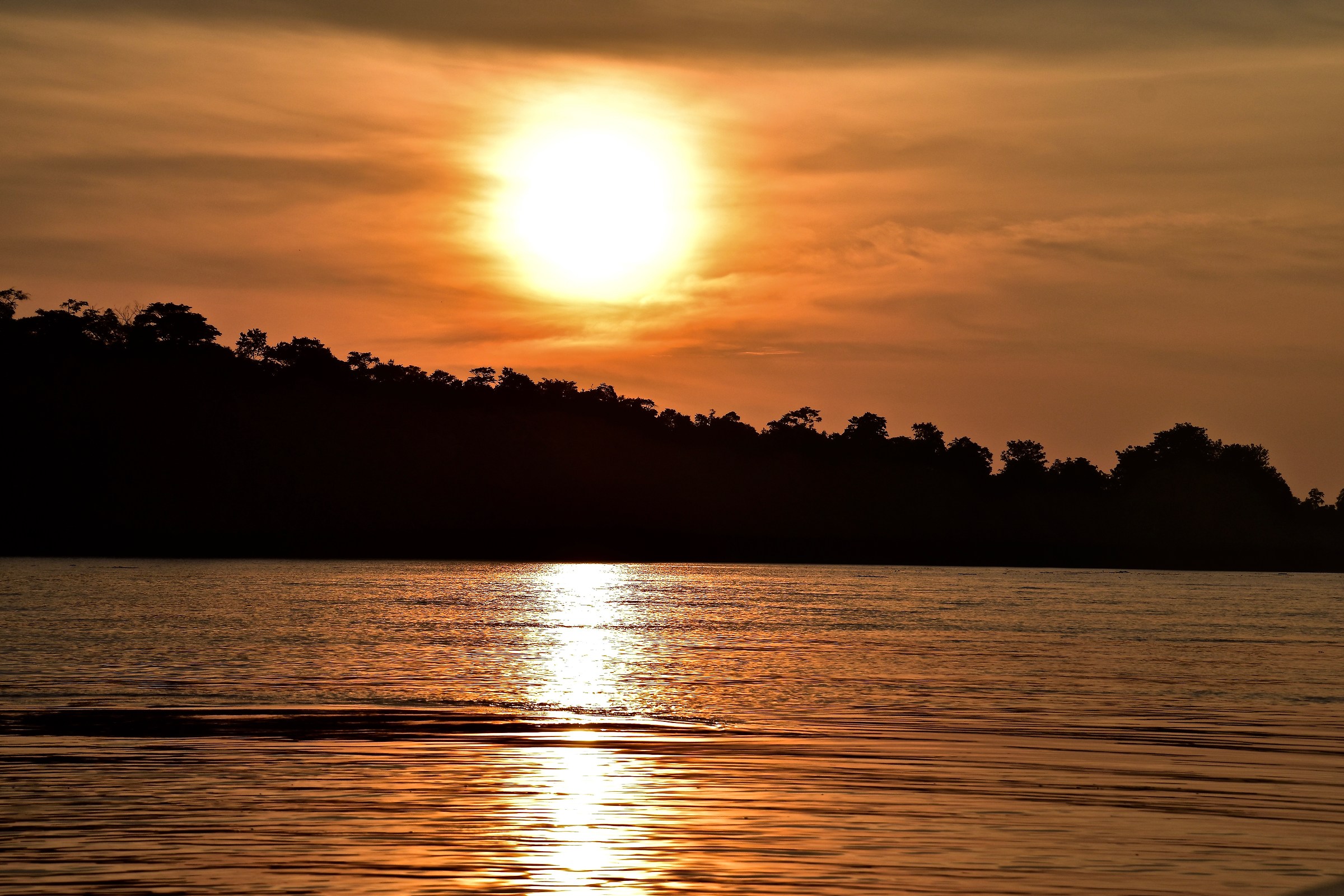 Tramonto sul Kinabatangan