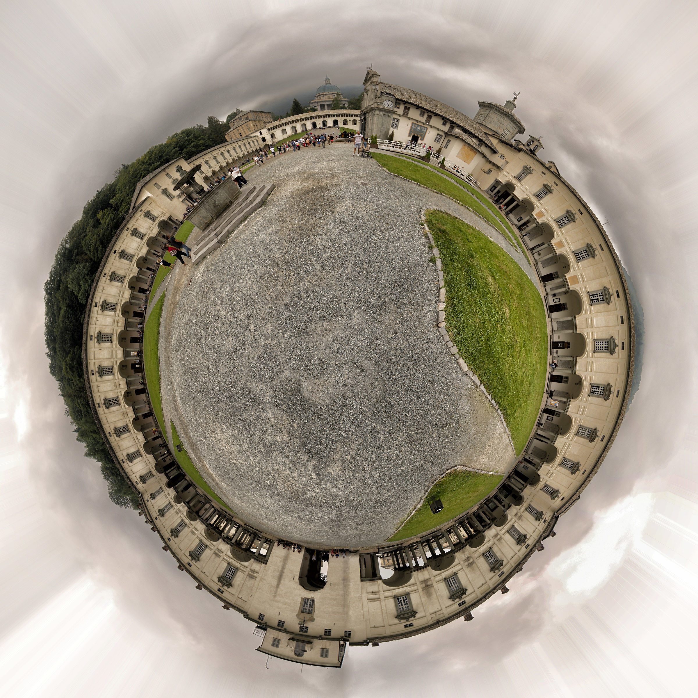 Oropino ... (Oropa Sanctuary in small planet ..)