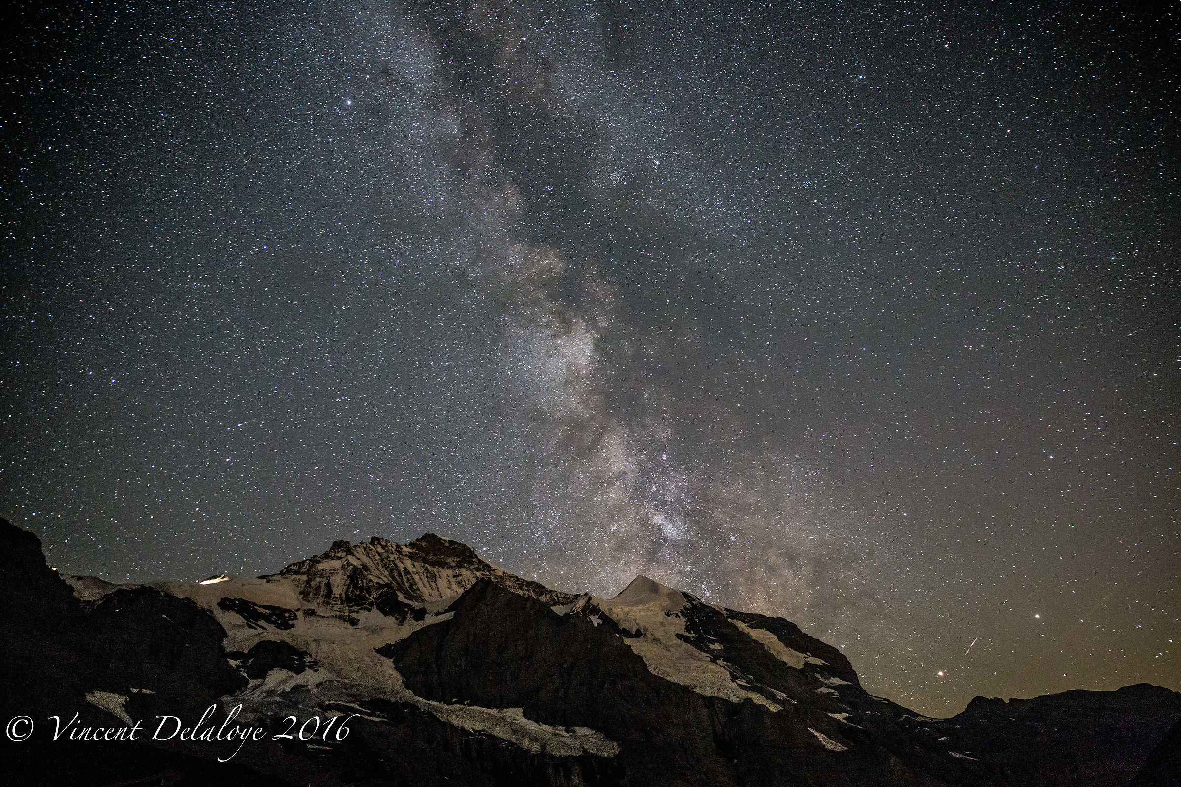 Milky Way over the Jungfrau (4158m)