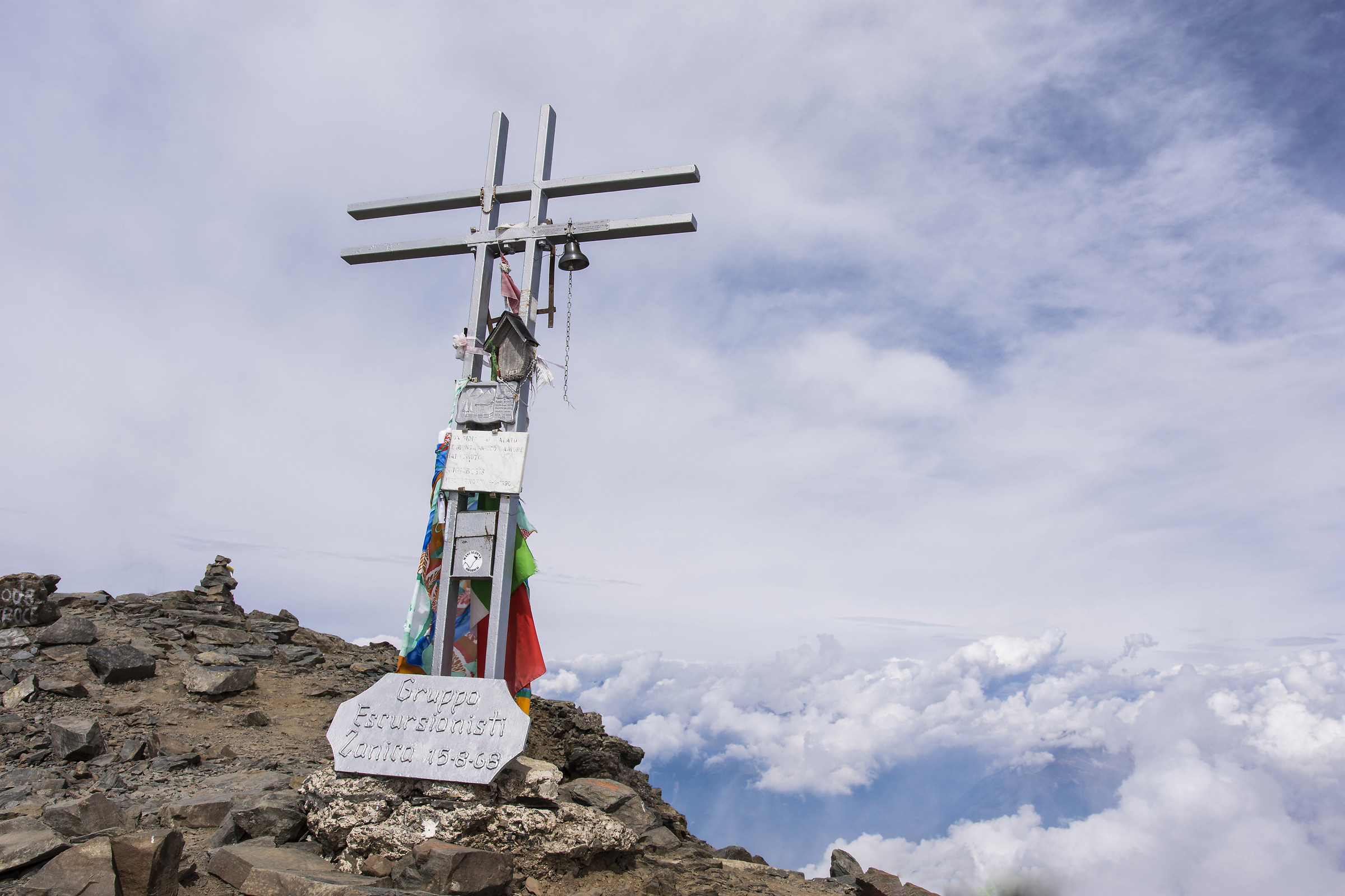 Pizzo Coca, croce di vetta