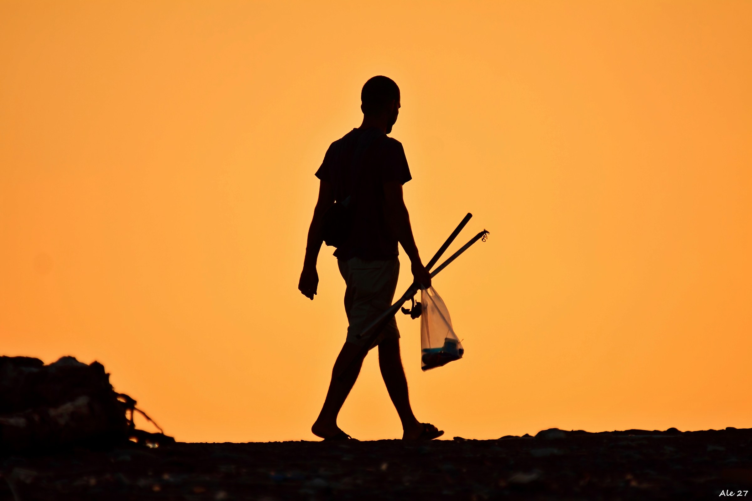 ... And he was lost in the sunset ...