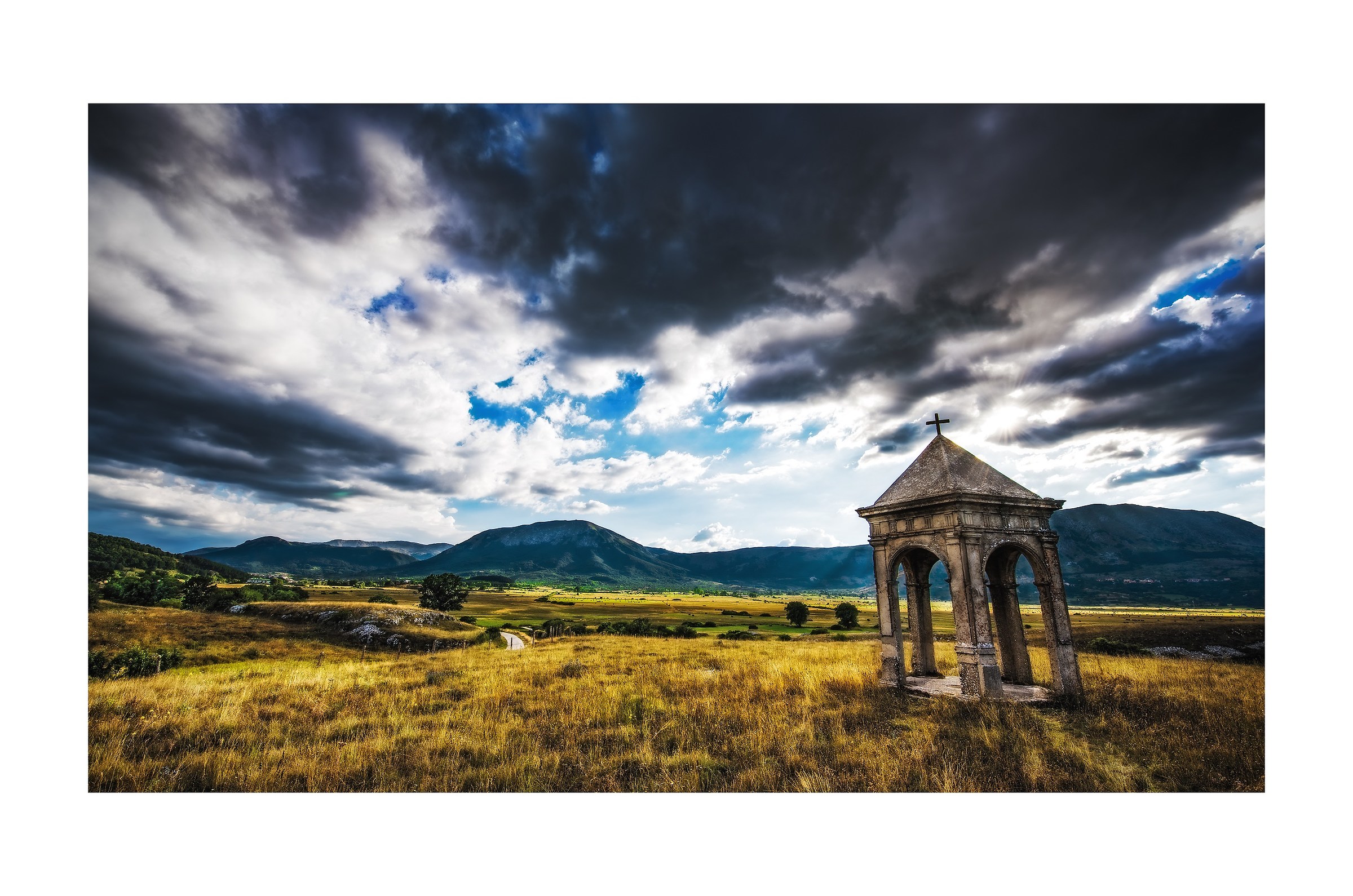 Plateau of the Rocche sunset