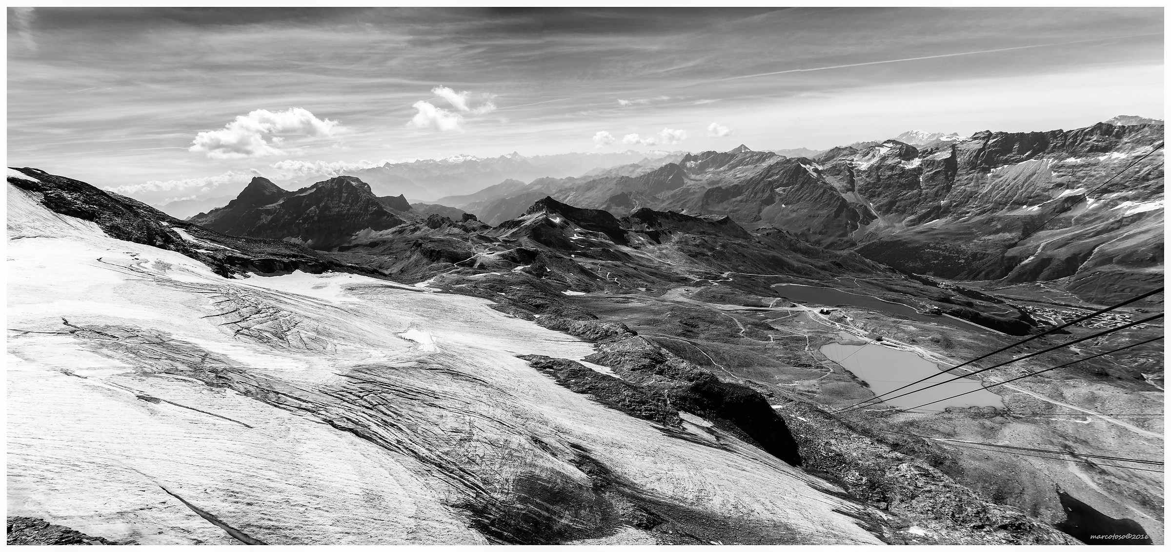 Panorama sul Plateau Rosà - Photomerge