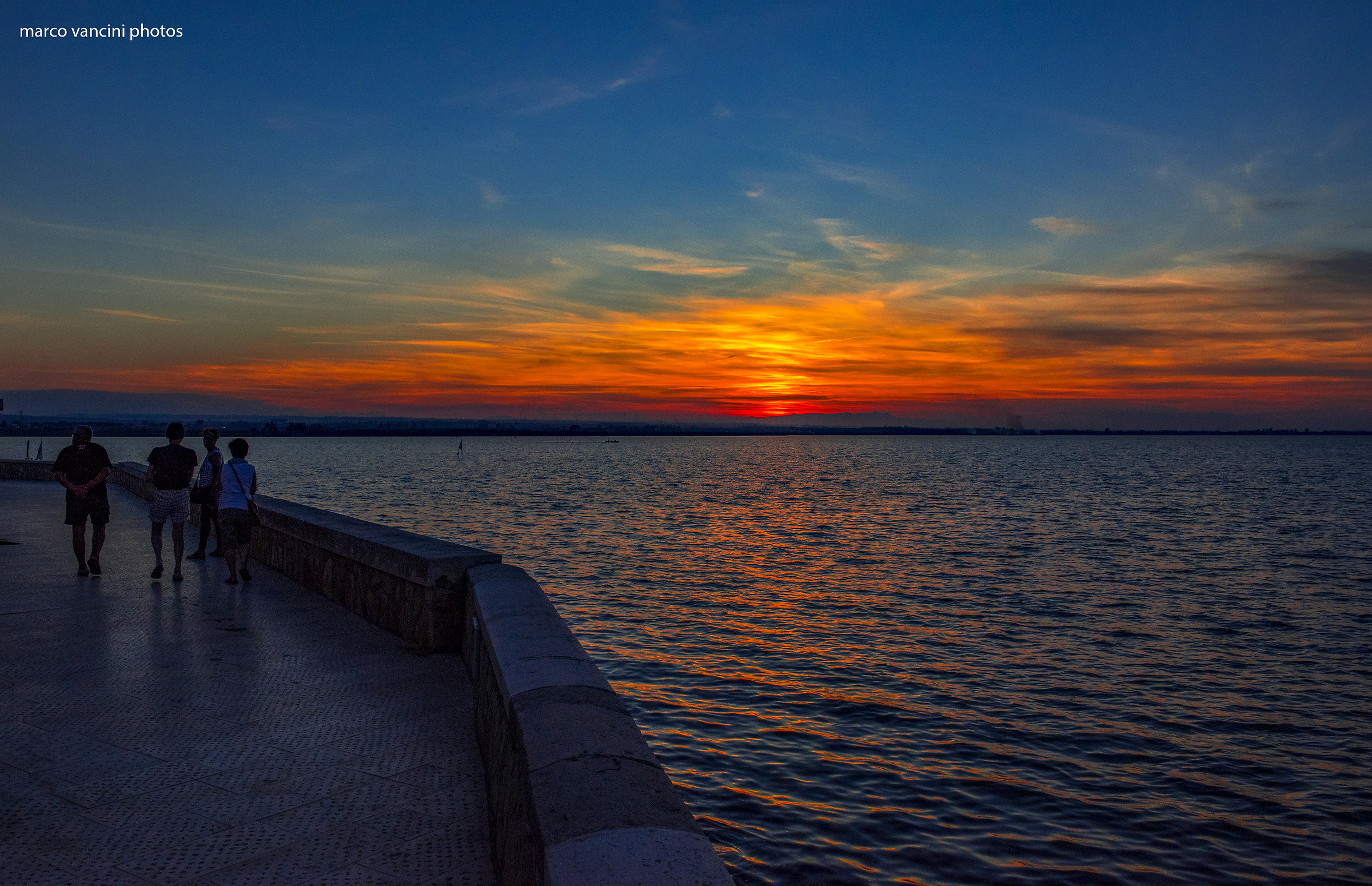 Passeggiata al tramonto