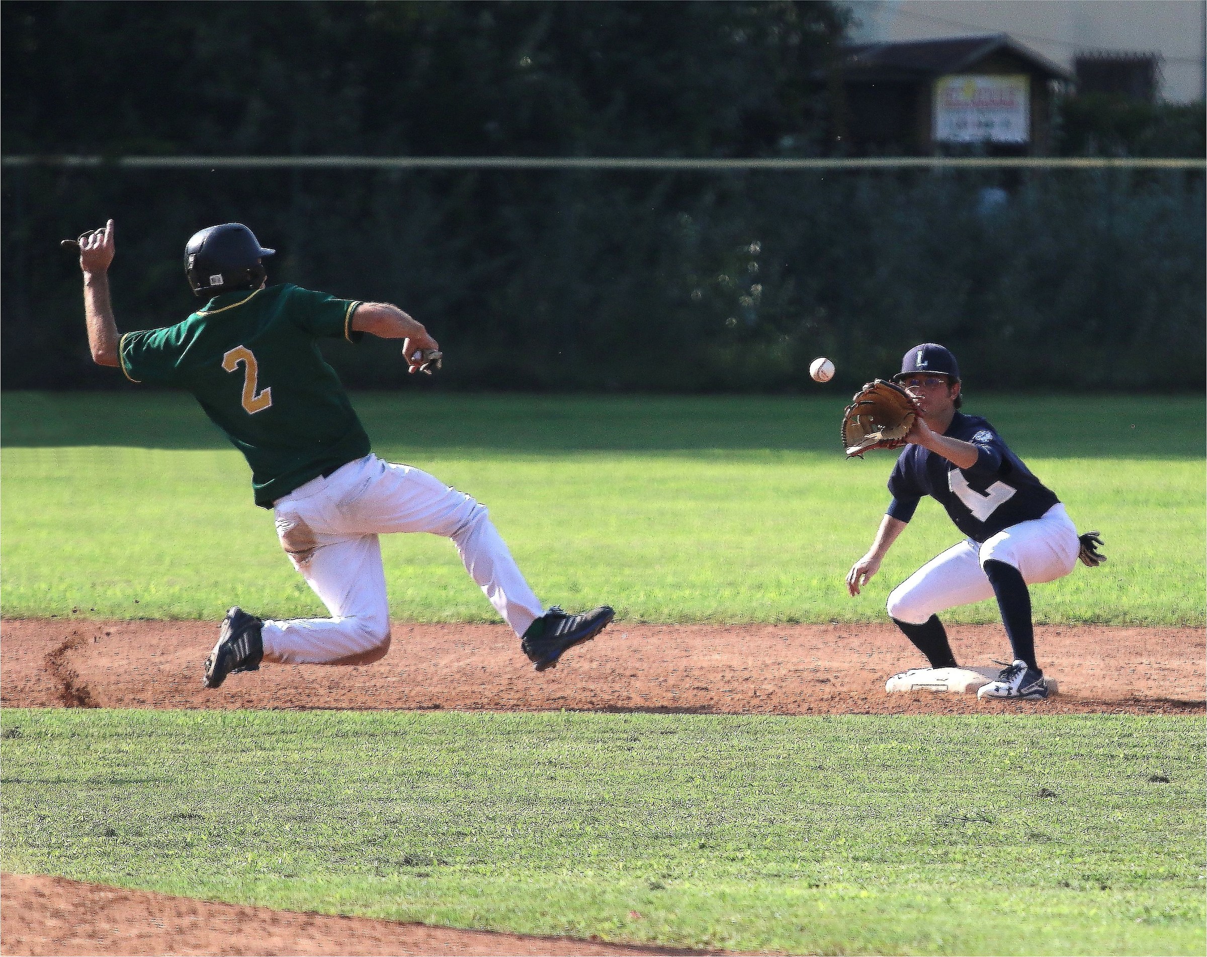 Baseball. Return to the second.