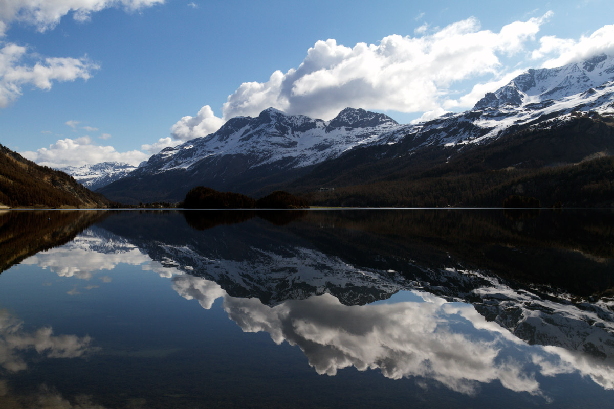 Riflessi sul lago di Sils