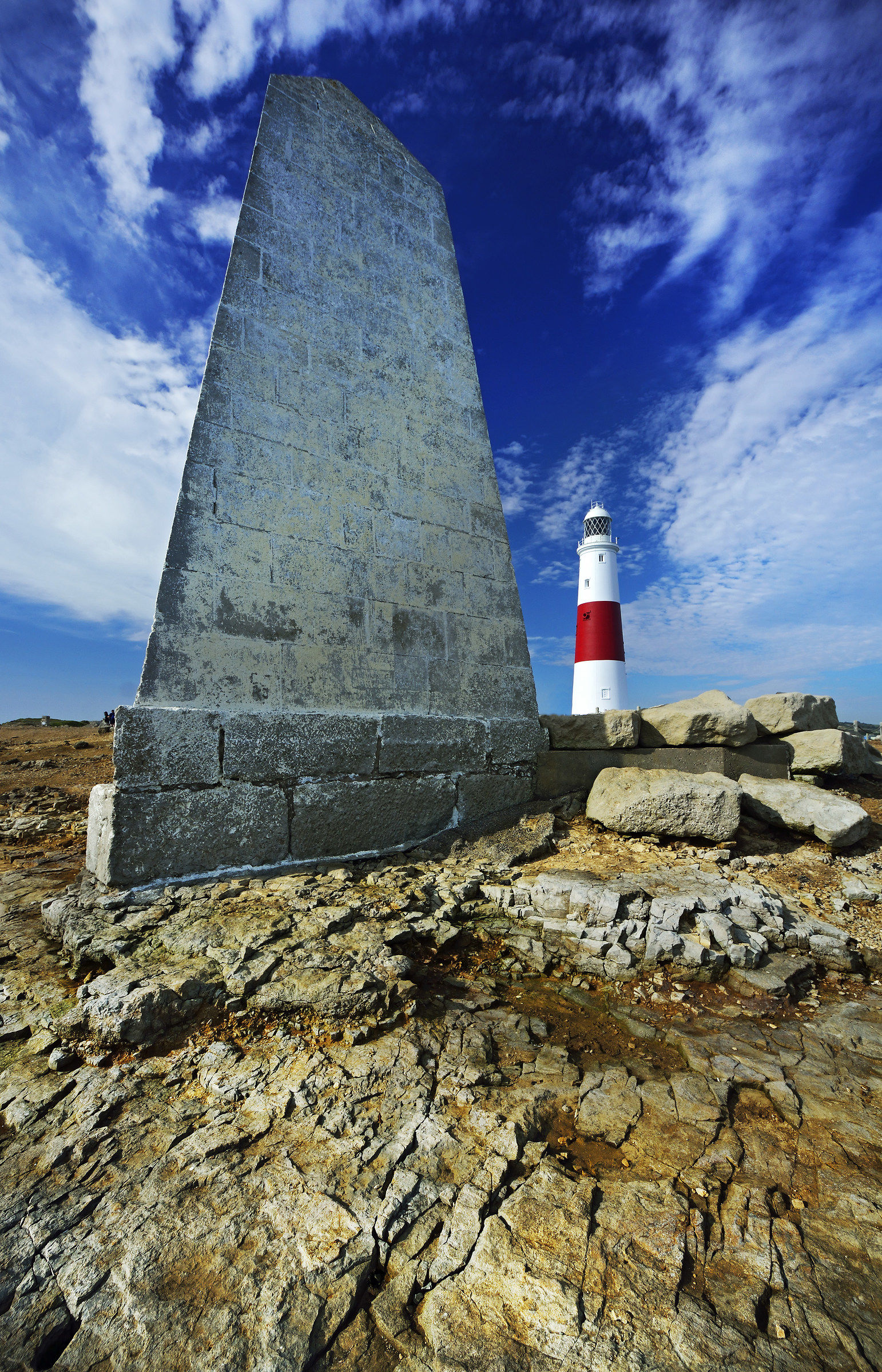 Portland Bill - Obelisk and Lighthouse