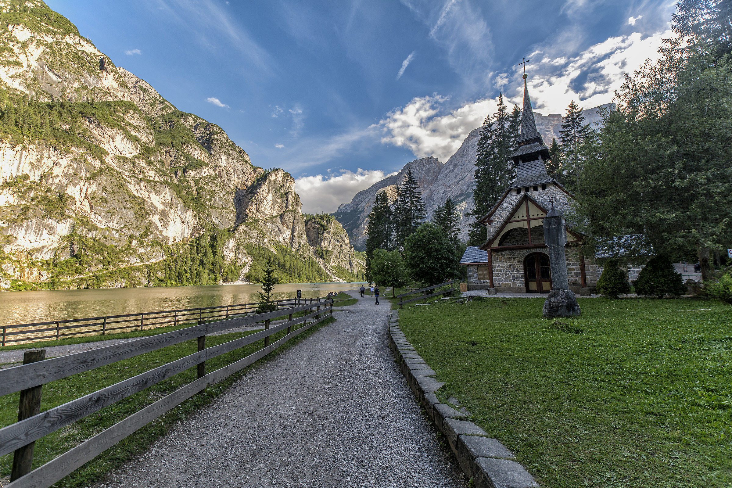 The church on Lake Braies