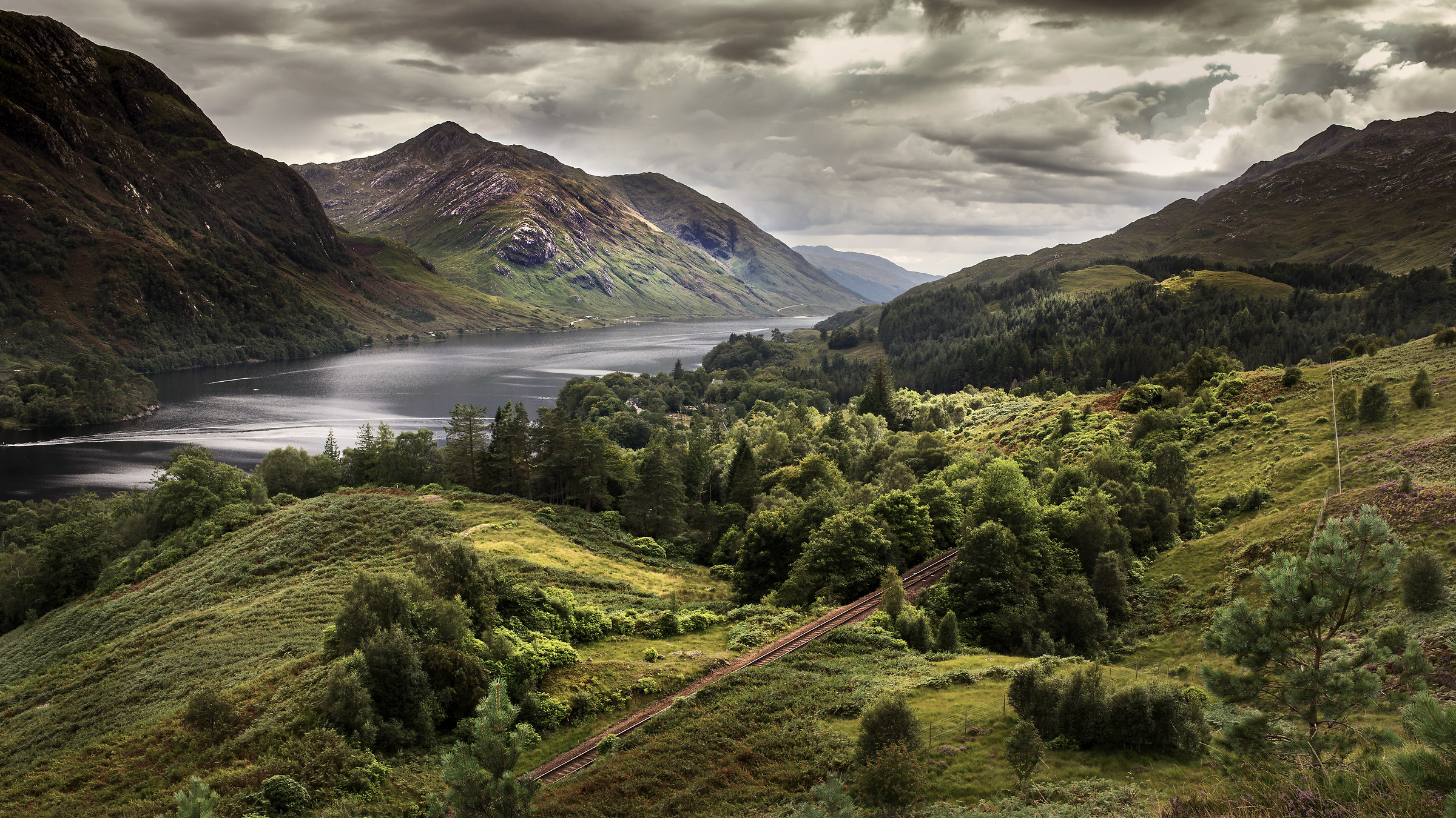 Panorama scozzese sopra Glenfinnan
