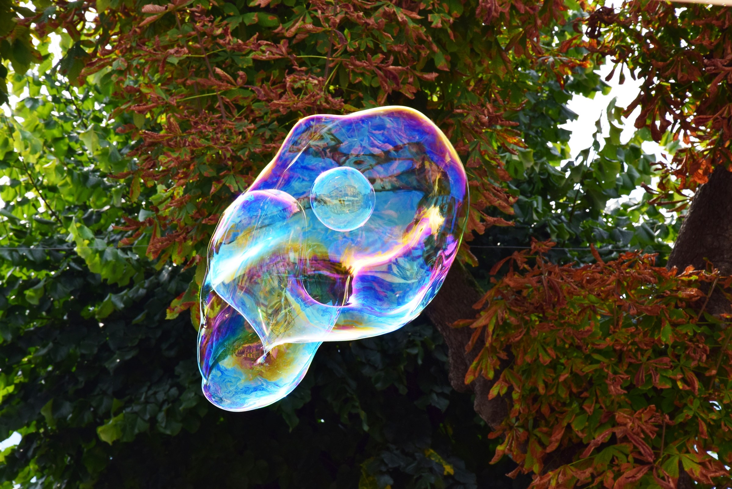 doppia bolla di sapone