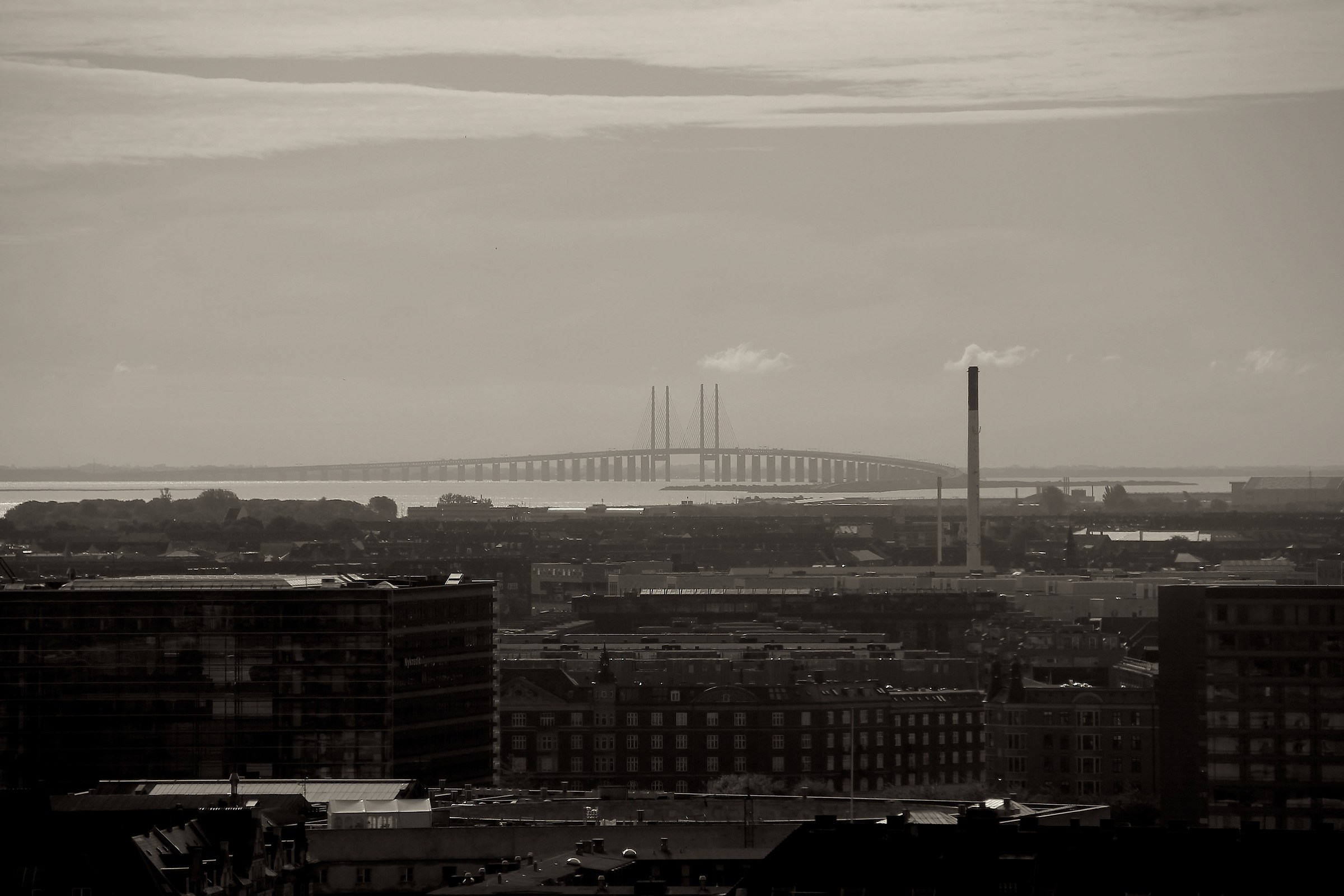 " Öresund " vista da Copenaghen