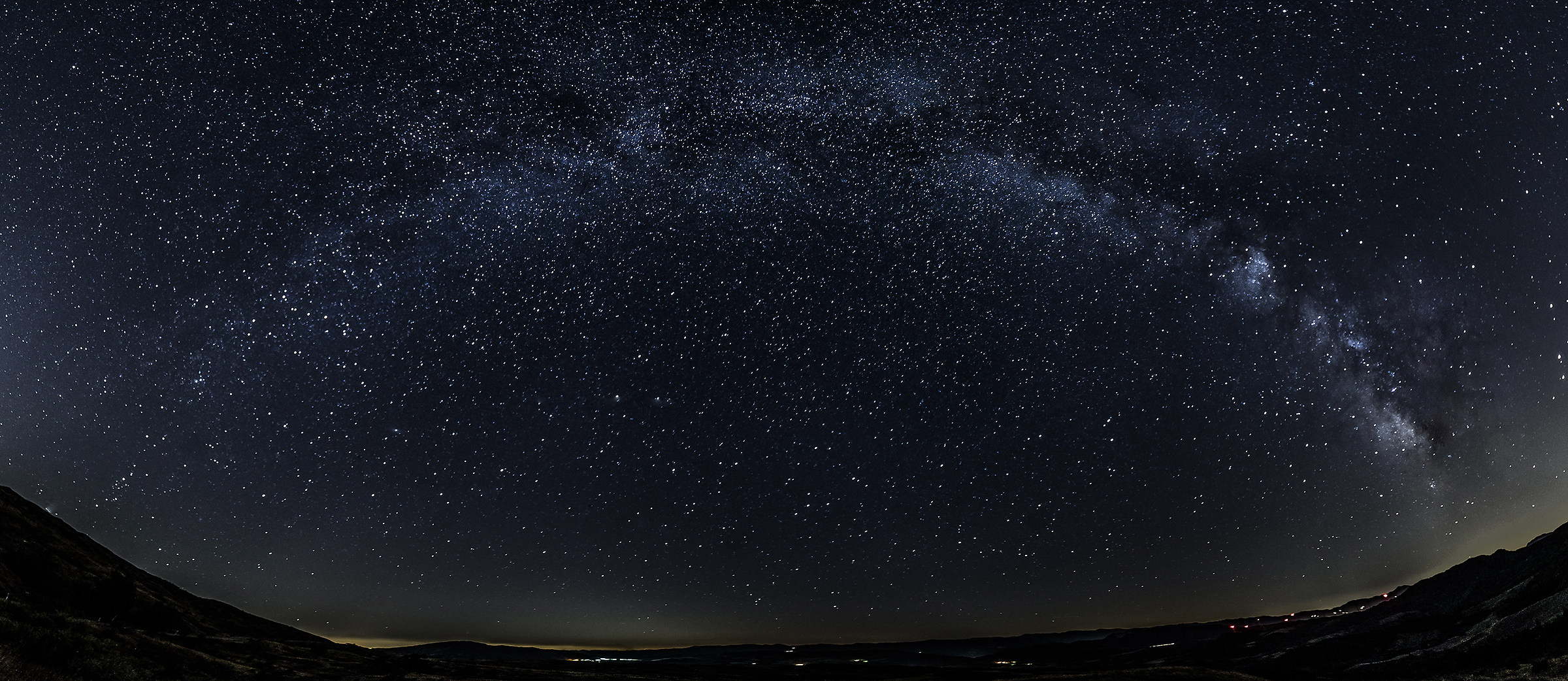 Rainbow in the night.