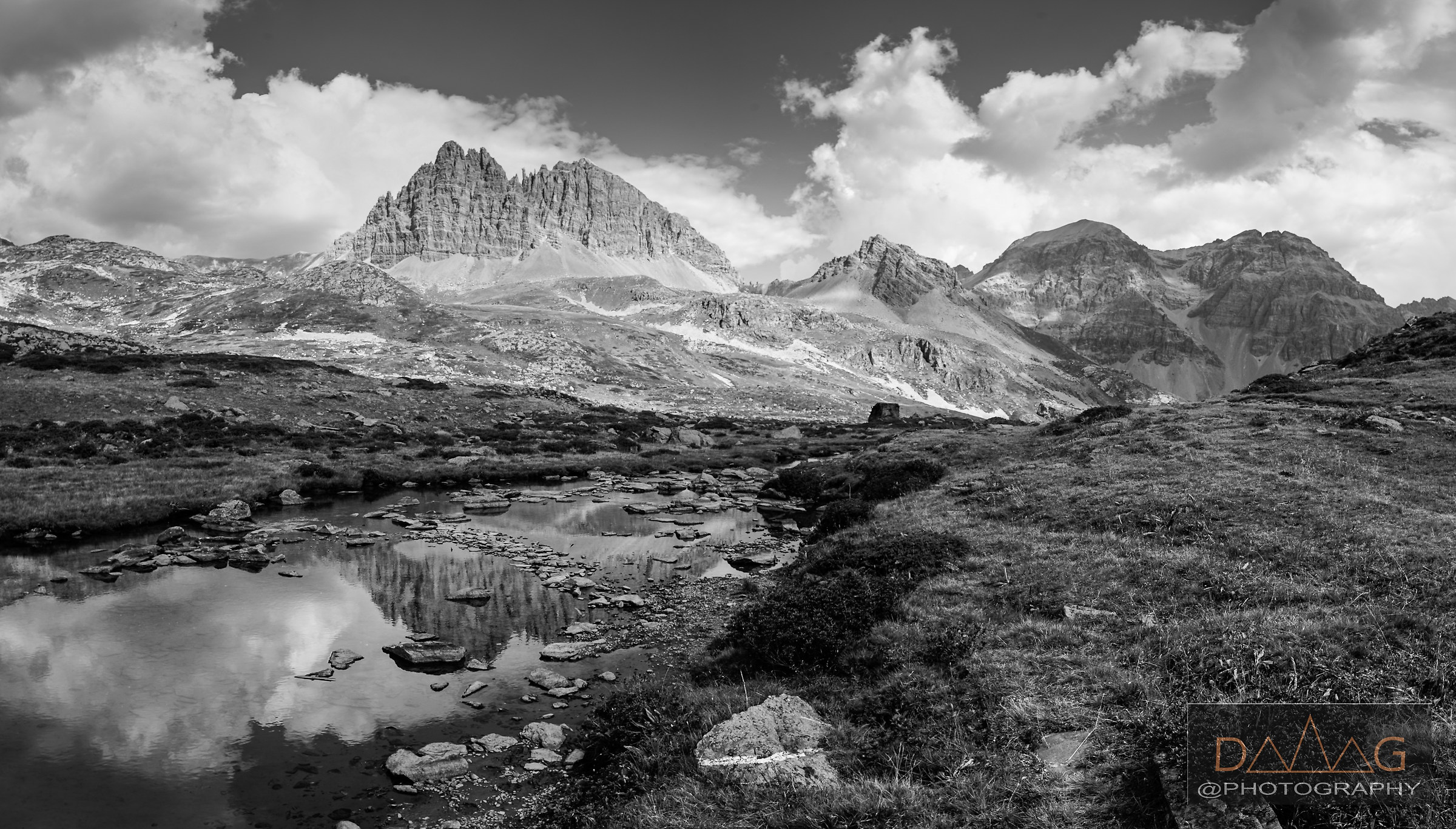 Panorama from Lake Lavoi (Valle Stretta)