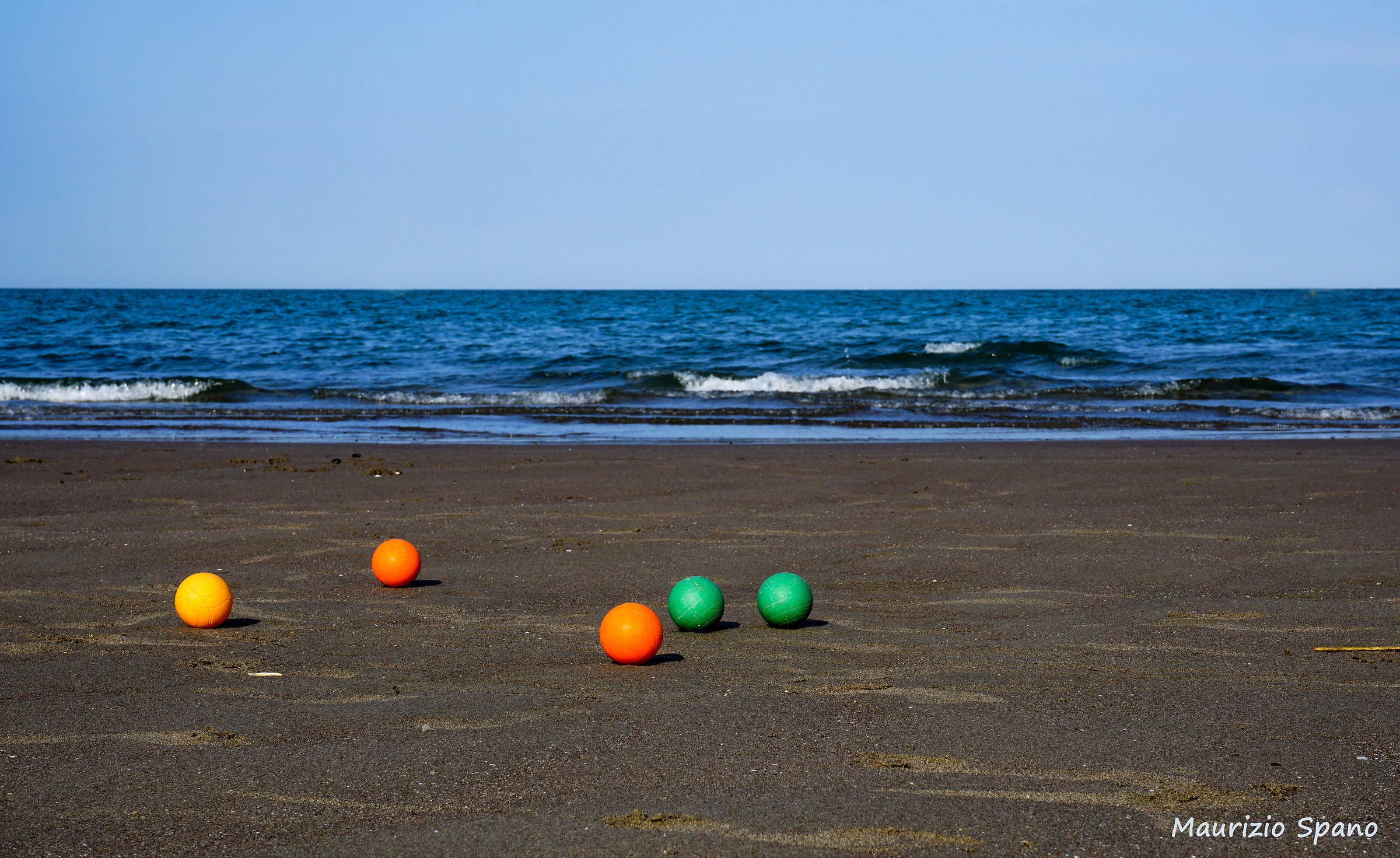Rolling on the beach ...
