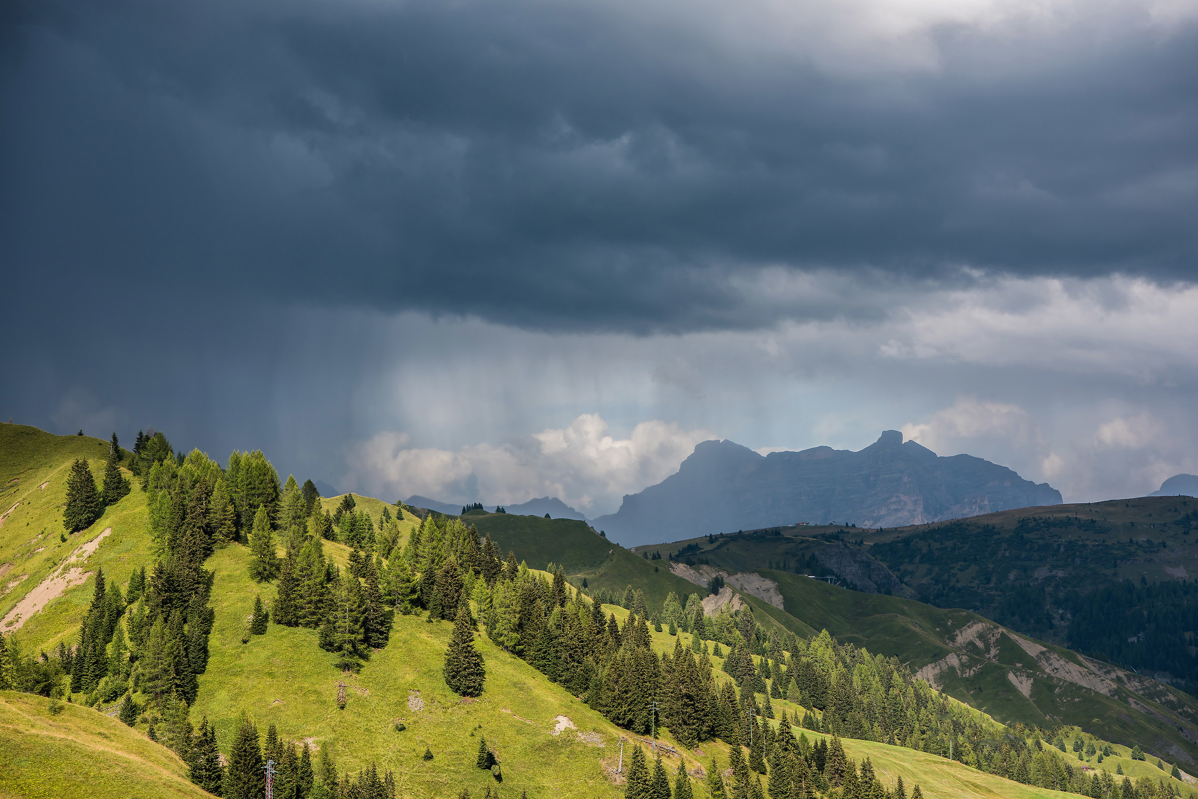 seen from the pass pordoi