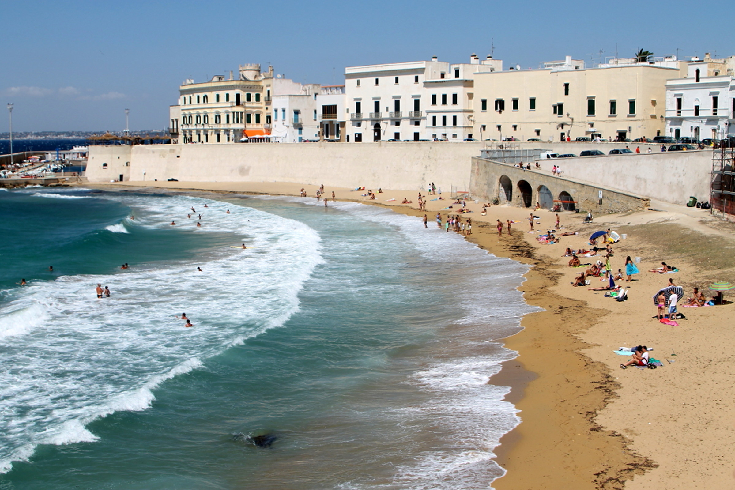 Gallipoli e il mare in burrasca