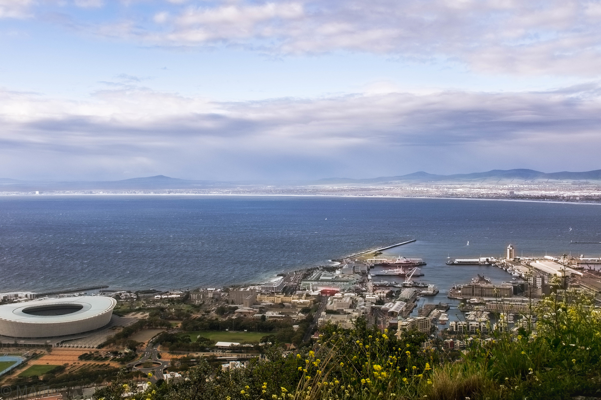 Cape Town vista dall'alto