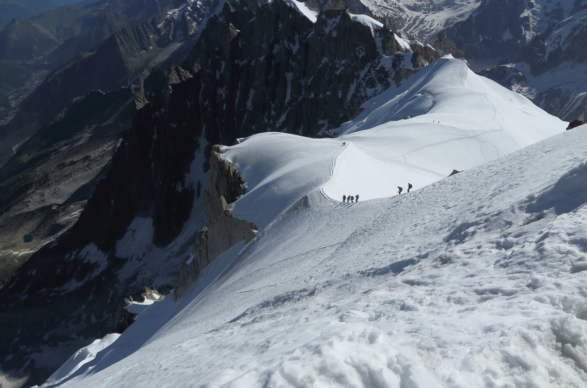 monte bianco (scendendo dall aiguille du midi)