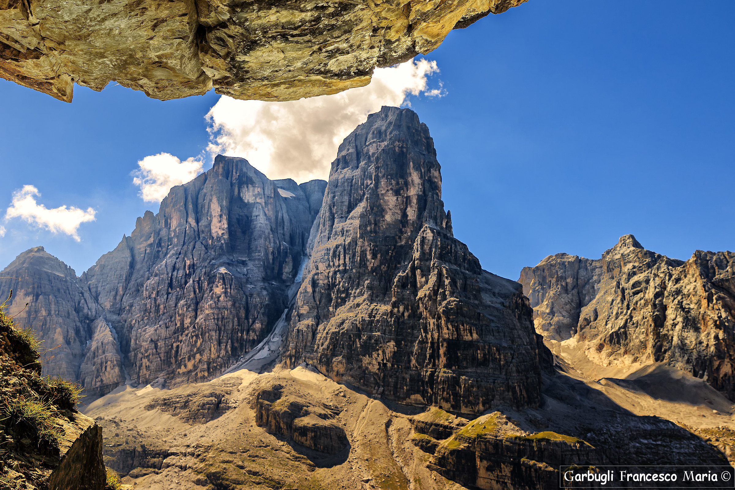 Visuale dalla "Galleria Bogani" di Cima Tosa