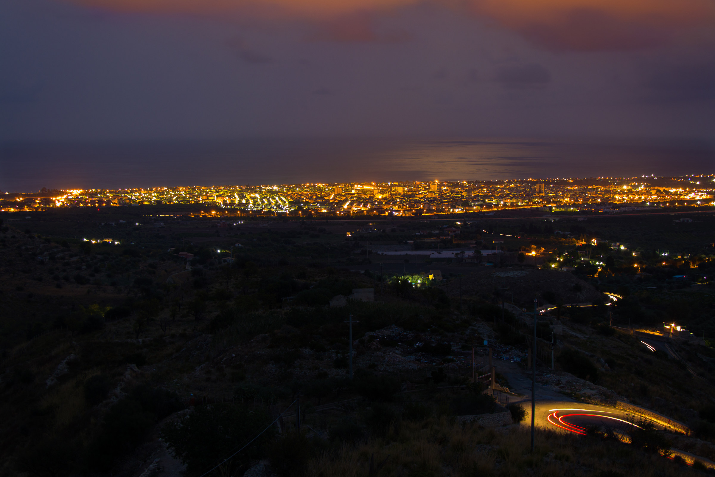 Avola, blue hour.