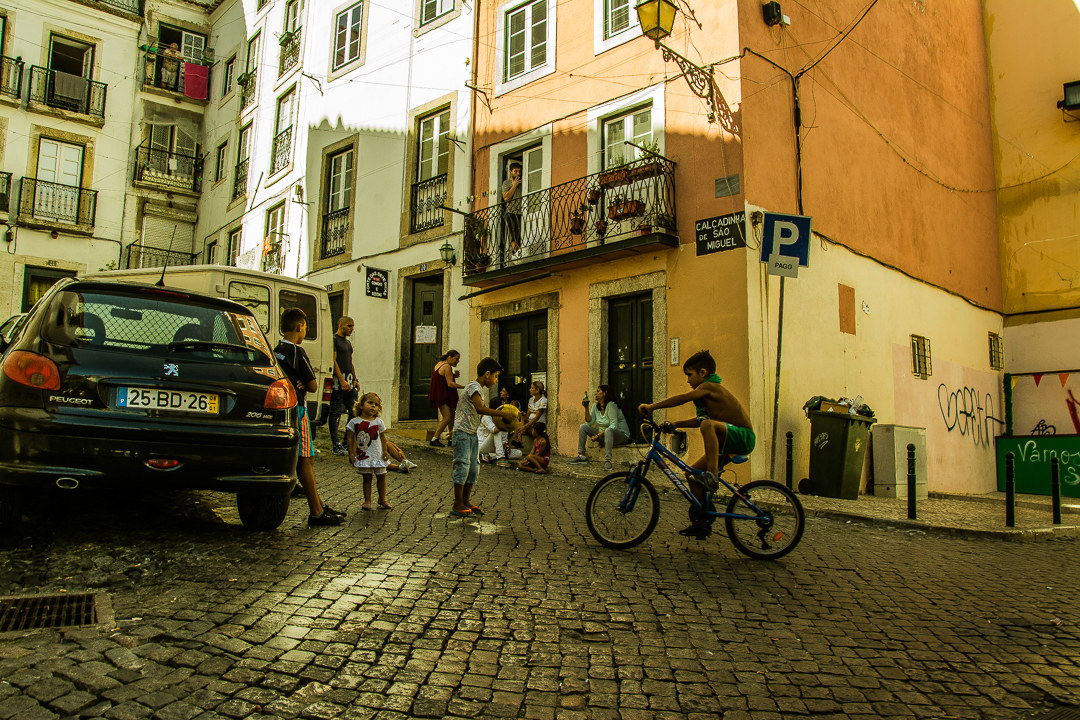 Ordinary day in Alfama Lisbon