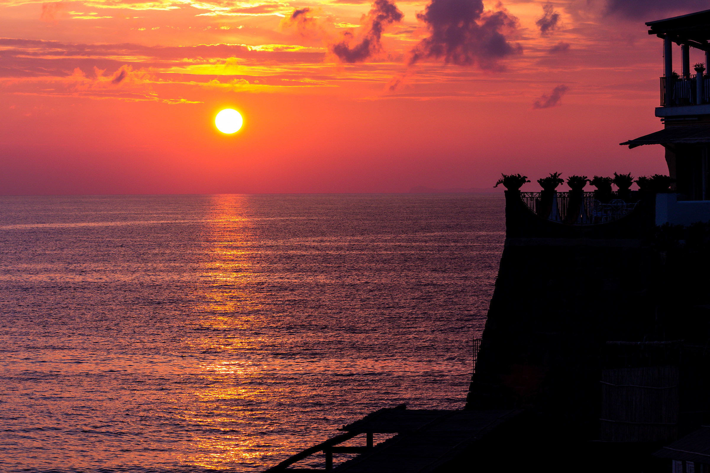 brushstrokes of warm colors