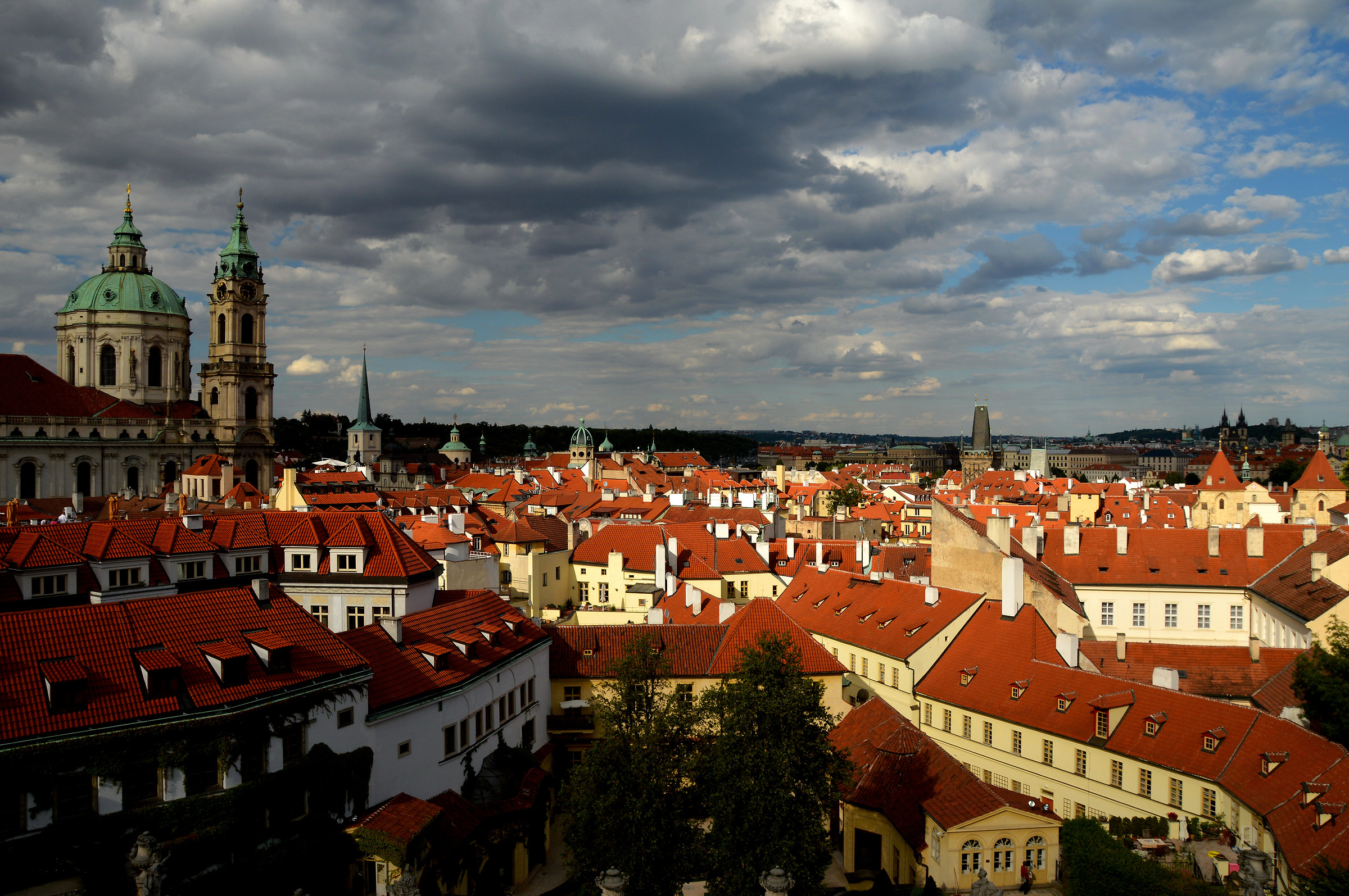 The rooftops of Prague