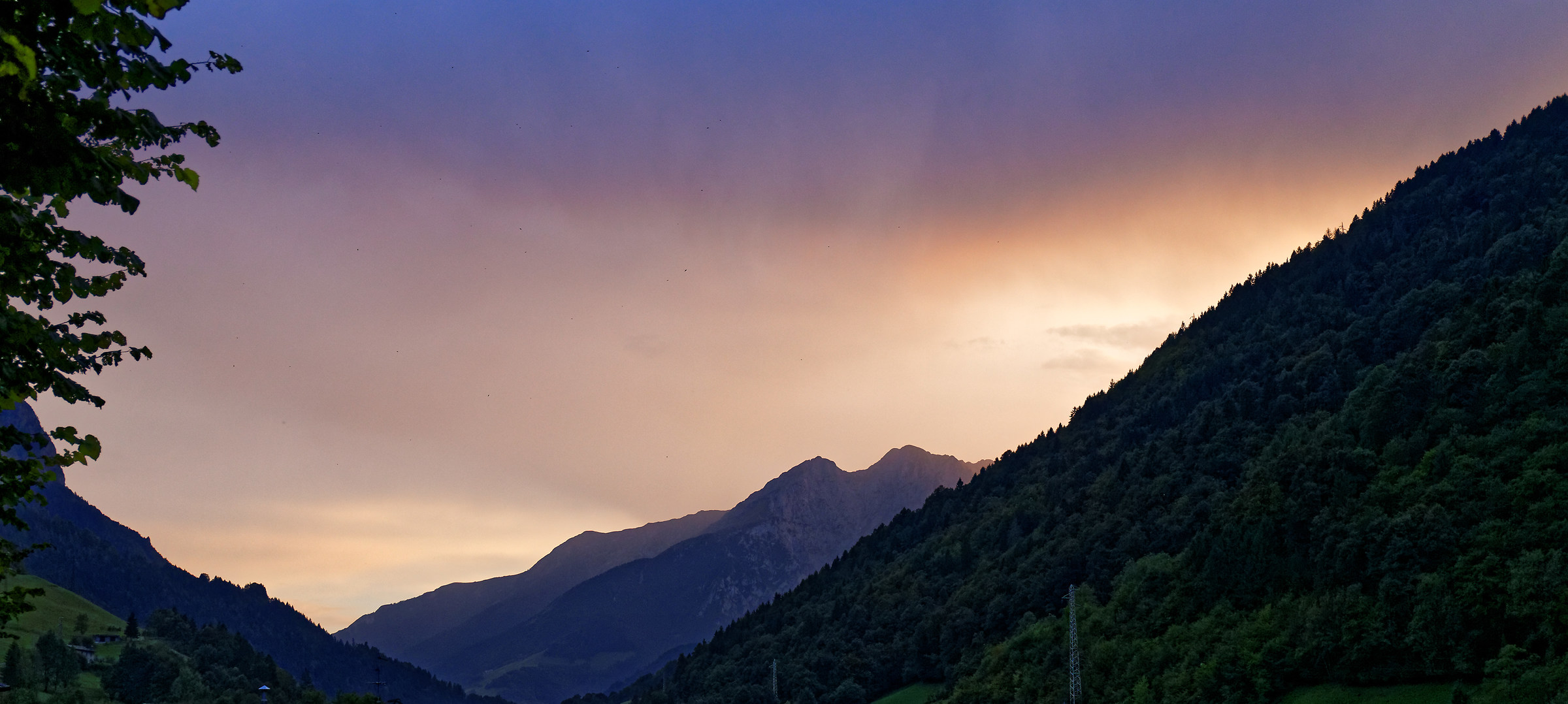 Sunset in Val Seriana
