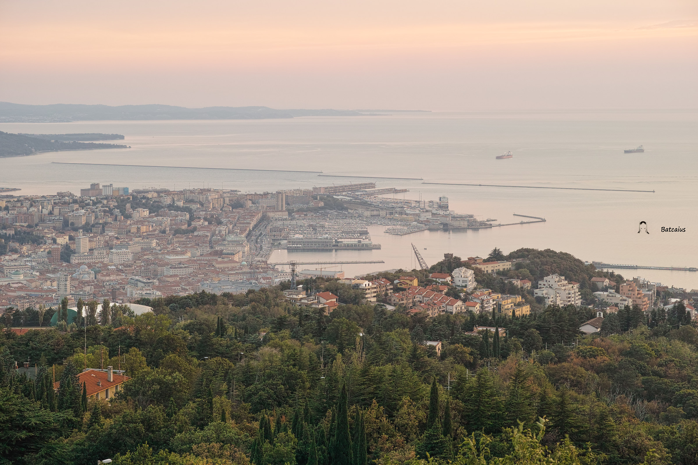 Trieste at sunset