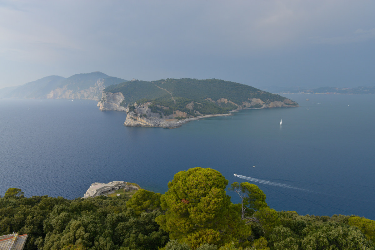 Isola Palmaria  dal faro del Tino
