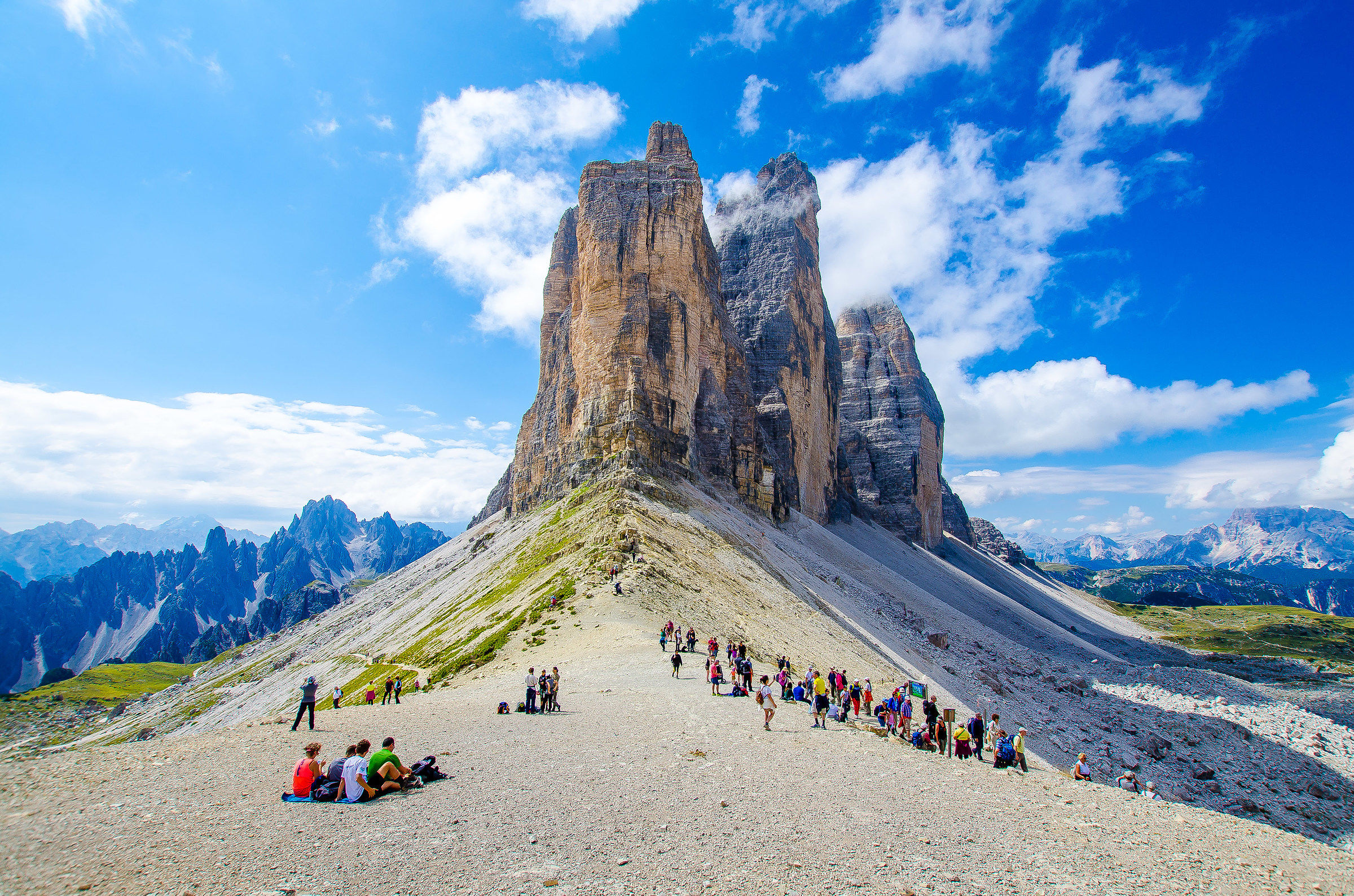 Cime di Lavaredo dalla forcella