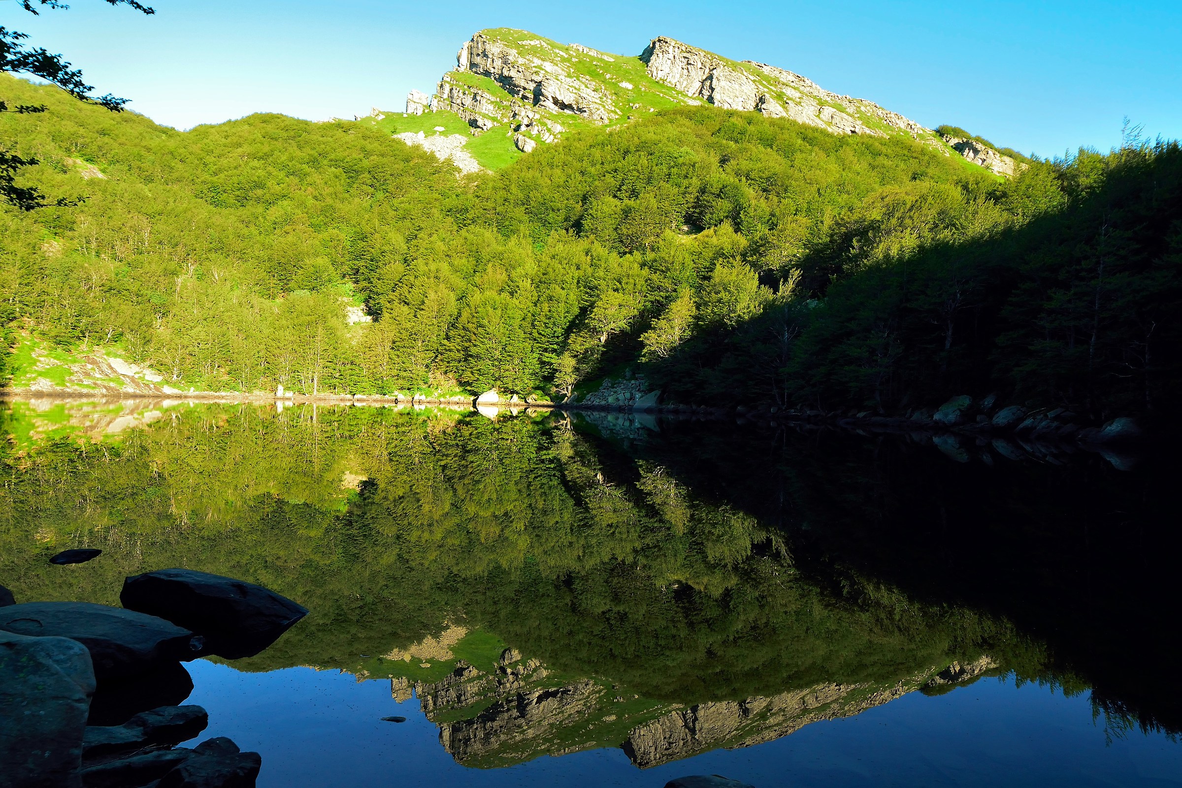 The mountain is reflection