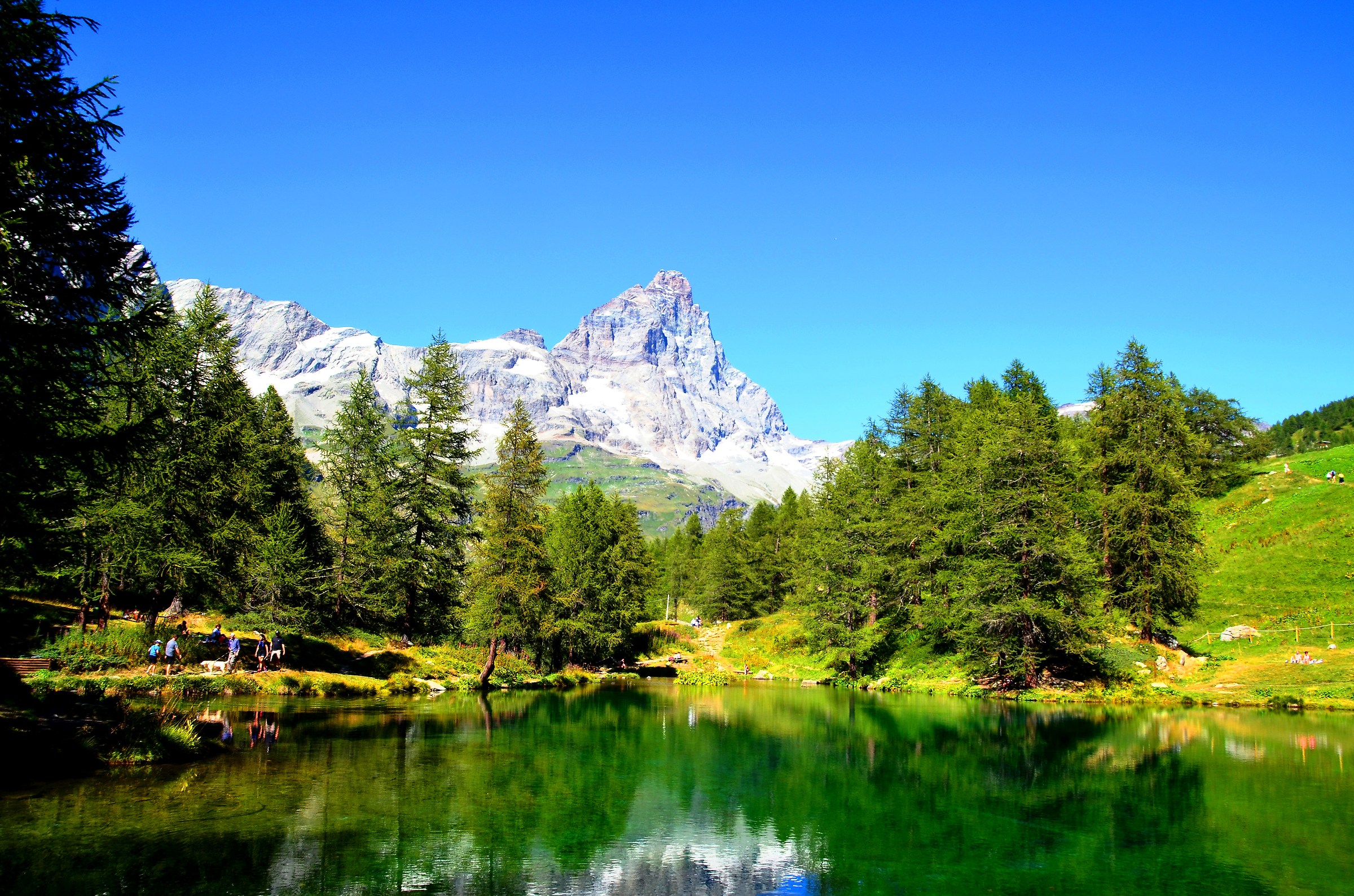 pond with Gran Becca