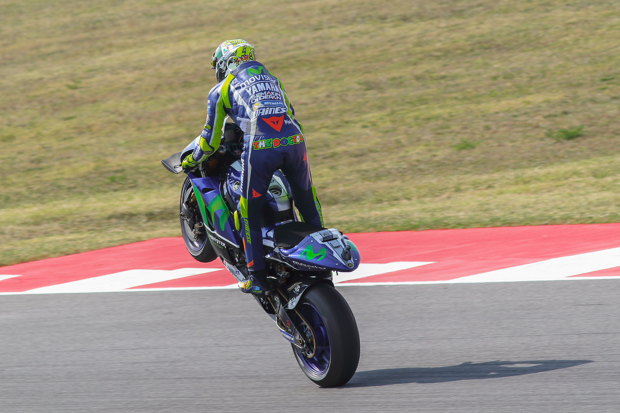Valentino Rossi-Soaring Finale after the Race